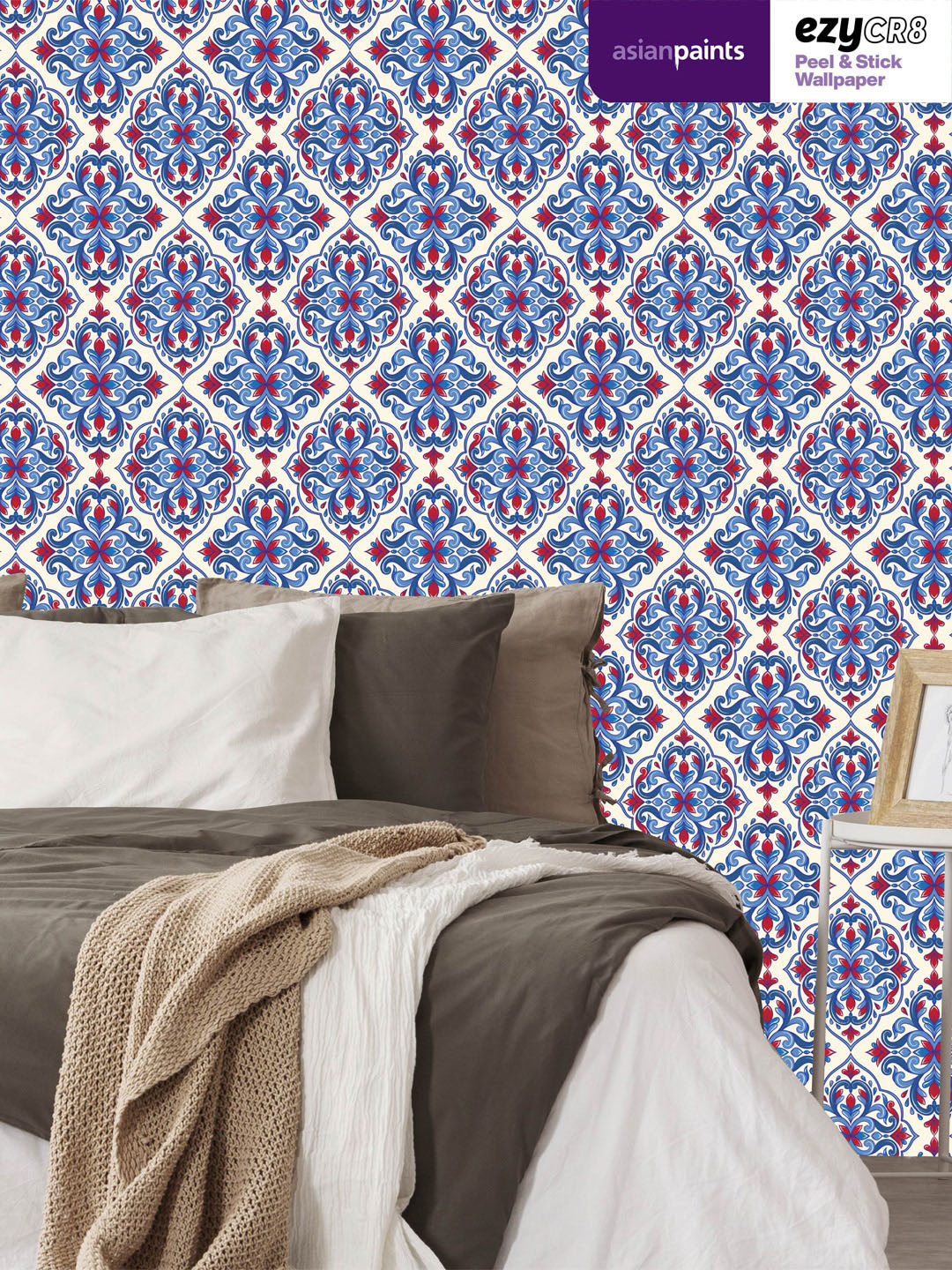 Asian Paints Beige & Blue Ornate Baroque Victorian Peel & Stick Self Adhesive Wallpaper
Asian Paints Beige & Blue Ornate Baroque Victorian Peel & Stick Self Adhesive Wallpaper
