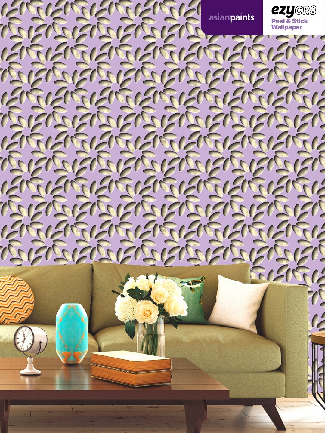 Asian Paints Purple 3D Wallpapers Floral Shadows Peel & Stick Self Adhesive Wallpaper
Asian Paints Purple 3D Wallpapers Floral Shadows Peel & Stick Self Adhesive Wallpaper