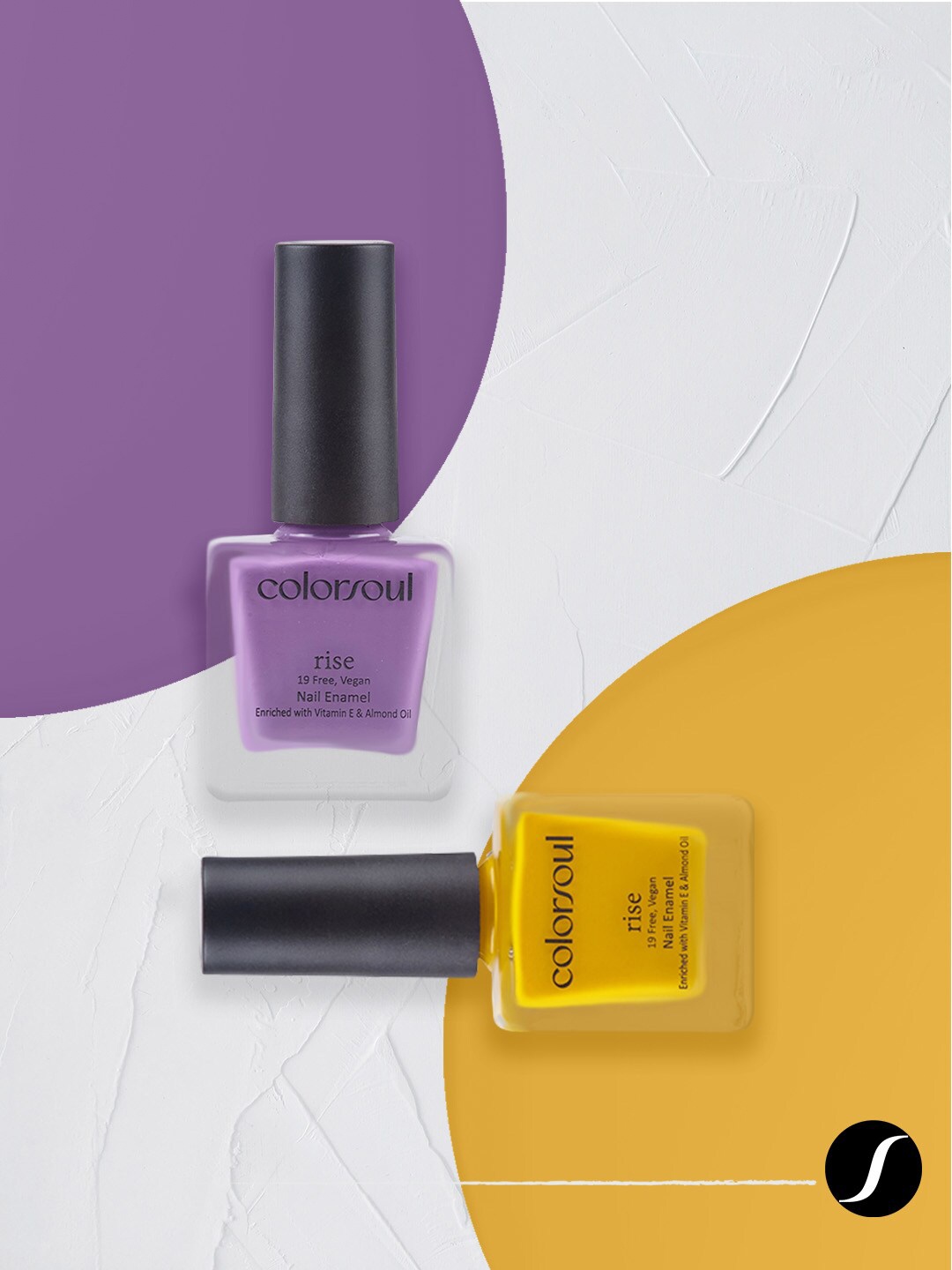 Colorsoul Set Of 2 Rise Nail Enamel - Luminous Yellow R10 & Violet Wave R08 - 8ml
Colorsoul Set Of 2 Rise Nail Enamel - Luminous Yellow R10 & Violet Wave R08 - 8ml