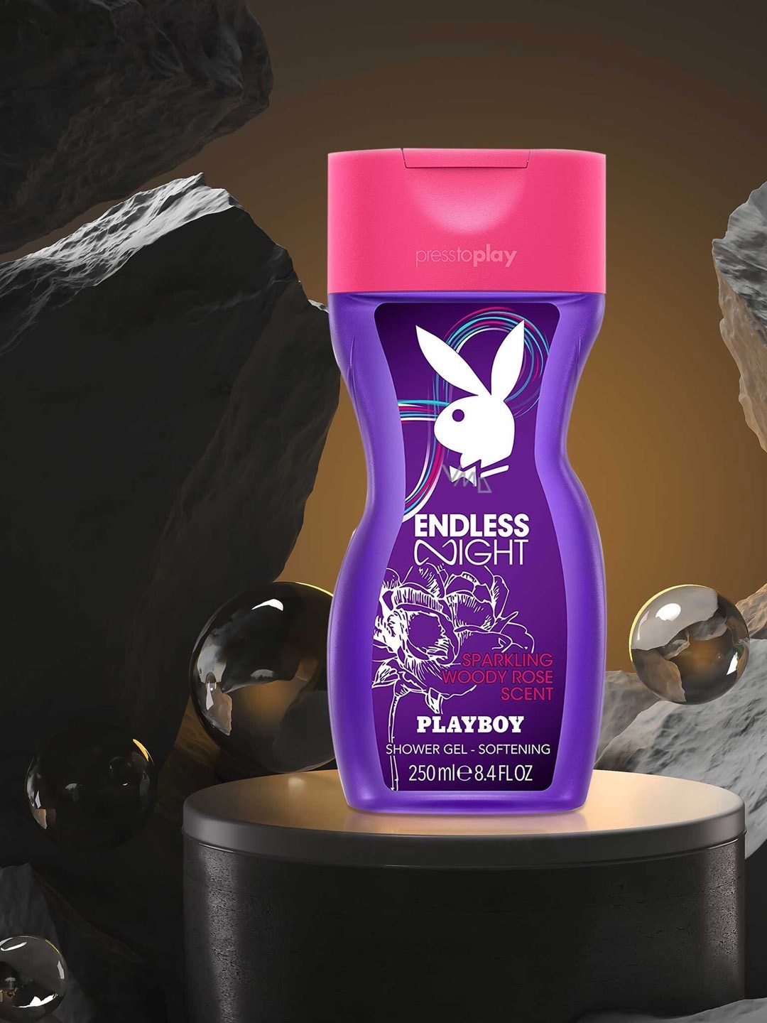 Playboy Endless Night Softening Shower Gel with Sparkling Woody Rose Scent - 250 ml, Purple
Playboy Endless Night Softening Shower Gel with Sparkling Woody Rose Scent - 250 ml, Purple