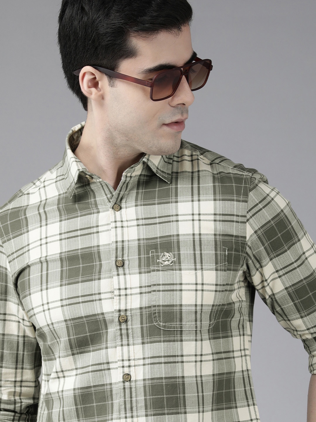 U.S. Polo Assn. Denim Co. Men Grey Slim Fit Tartan Check Pure Cotton Casual Shirt
U.S. Polo Assn. Denim Co. Men Grey Slim Fit Tartan Check Pure Cotton Casual Shirt