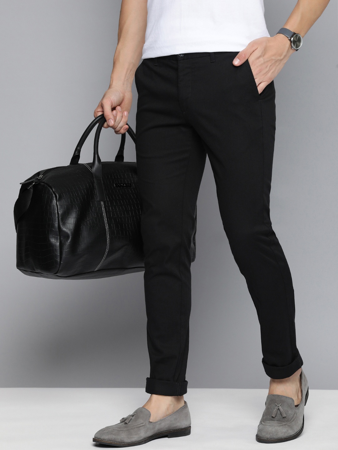 Indian Terrain Men Brooklyn Slim Fit Solid Mid-Rise Smart Casual Trousers, Black
Indian Terrain Men Brooklyn Slim Fit Solid Mid-Rise Smart Casual Trousers, Black