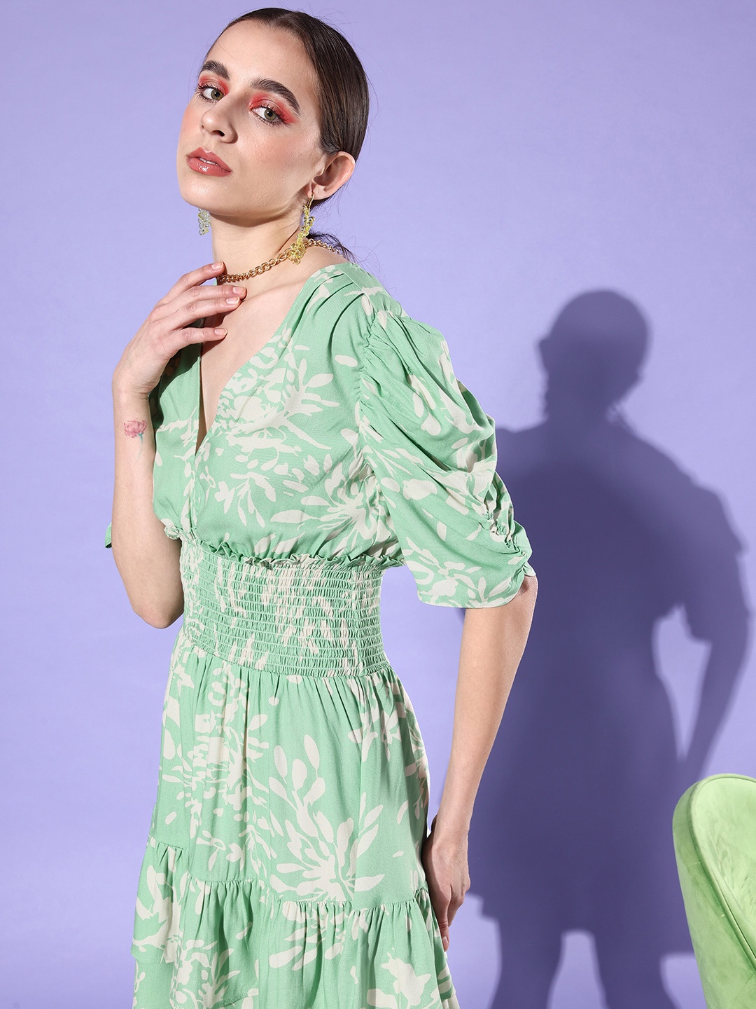 Mast & Harbour Cool Green & White Retro Optimism Resort Wear Tropical Tiered Dress
Mast & Harbour Cool Green & White Retro Optimism Resort Wear Tropical Tiered Dress