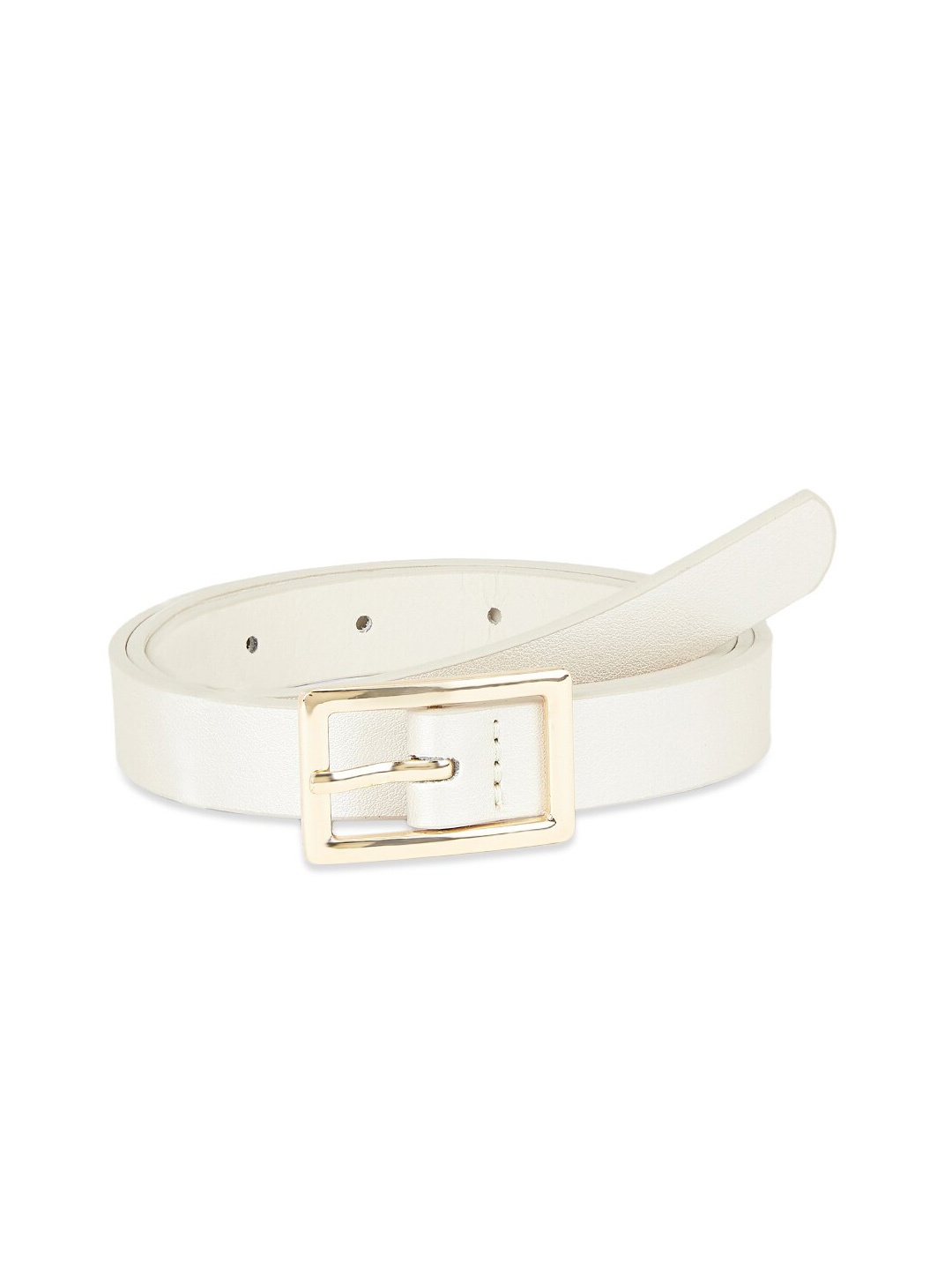 Forever Glam by Pantaloons Women White PU Belt
