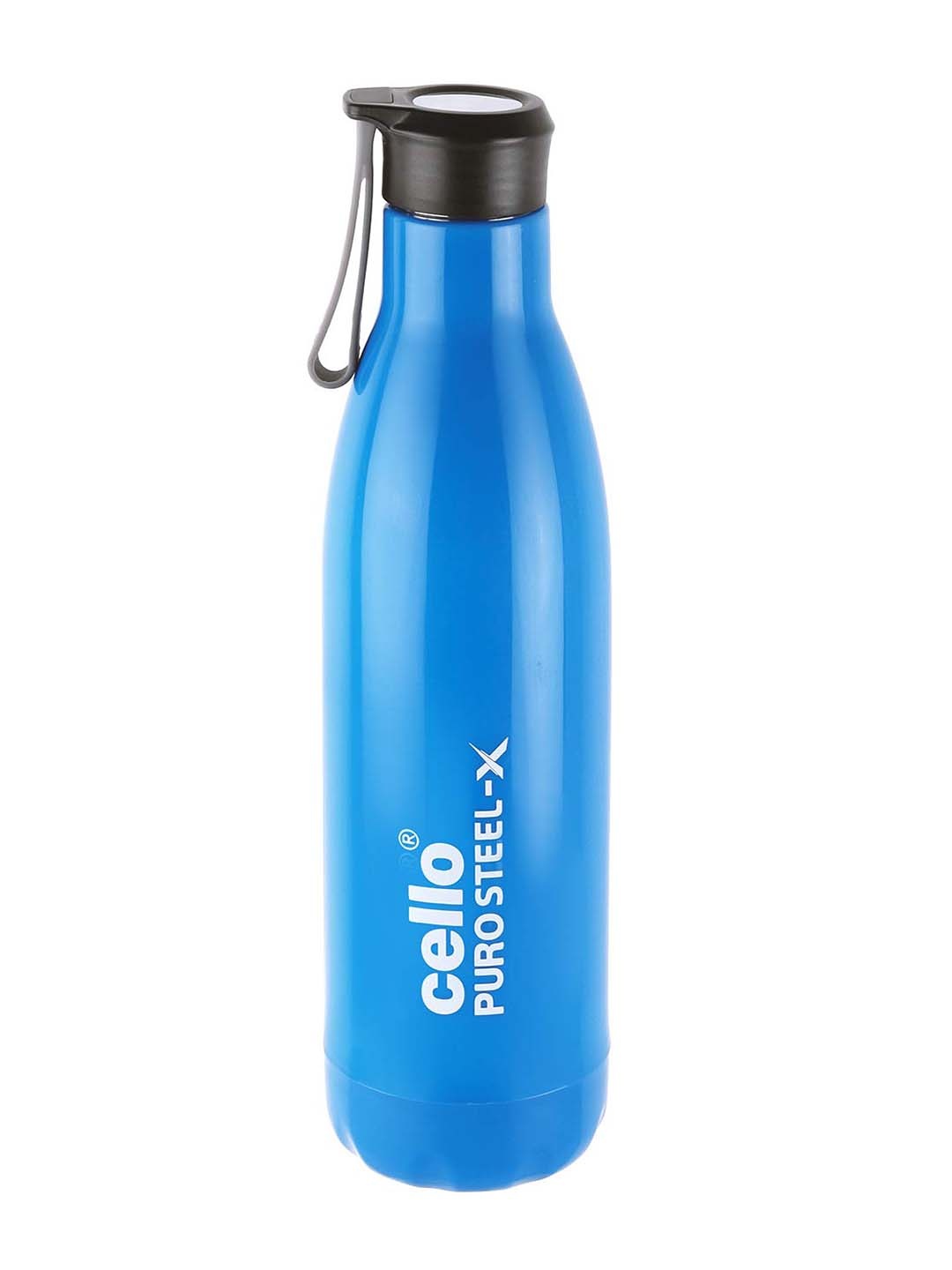 Cello Puro Steel-X Rover 600 Blue Inner Stainless Steel Cold insulated Water Bottle-480ml
Cello Puro Steel-X Rover 600 Blue Inner Stainless Steel Cold insulated Water Bottle-480ml