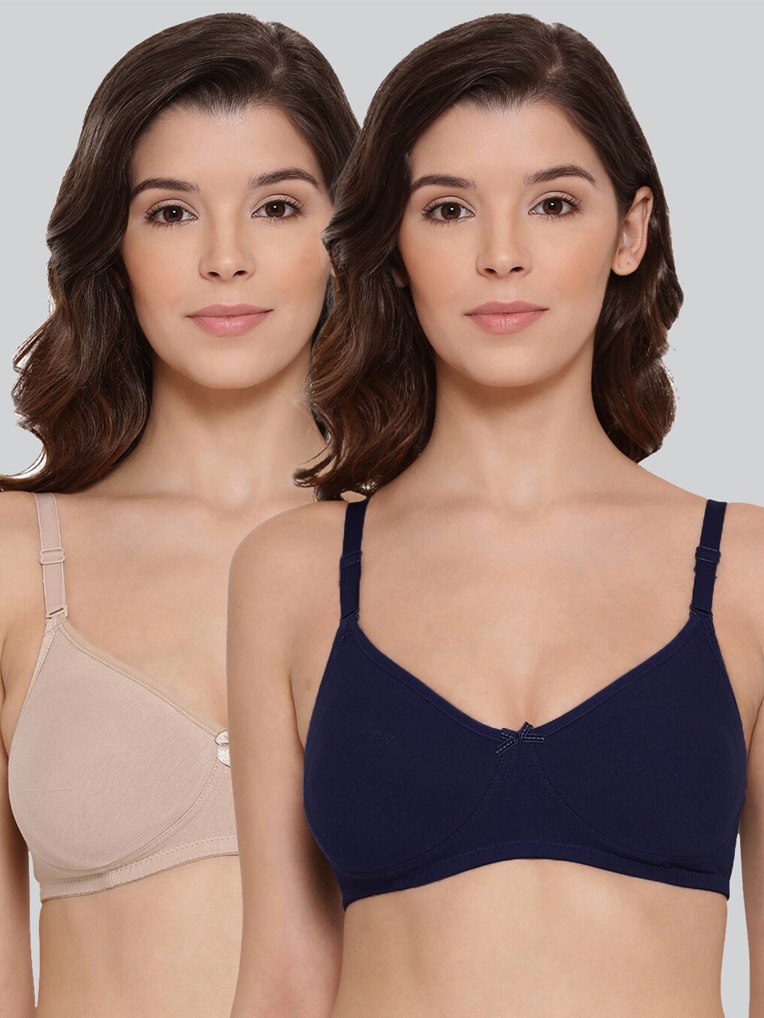 LYRA Pack Of 2 Combed Cotton Wirefree Secret Support Bra with Detachable Strap, Black
LYRA Pack Of 2 Combed Cotton Wirefree Secret Support Bra with Detachable Strap, Black