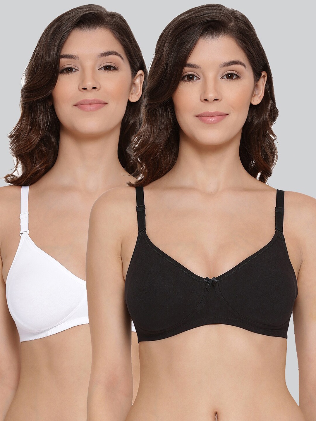 LYRA Pack Of 2 Combed Cotton Wirefree Secret Support Bra with Detachable Strap, Black
LYRA Pack Of 2 Combed Cotton Wirefree Secret Support Bra with Detachable Strap, Black
