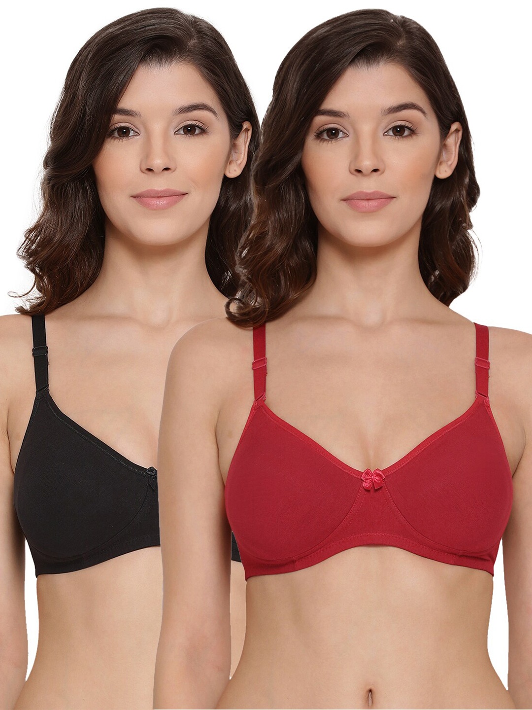 LYRA Pack Of 2 Combed Cotton Wirefree Secret Support Bra with Detachable Strap, Black
LYRA Pack Of 2 Combed Cotton Wirefree Secret Support Bra with Detachable Strap, Black