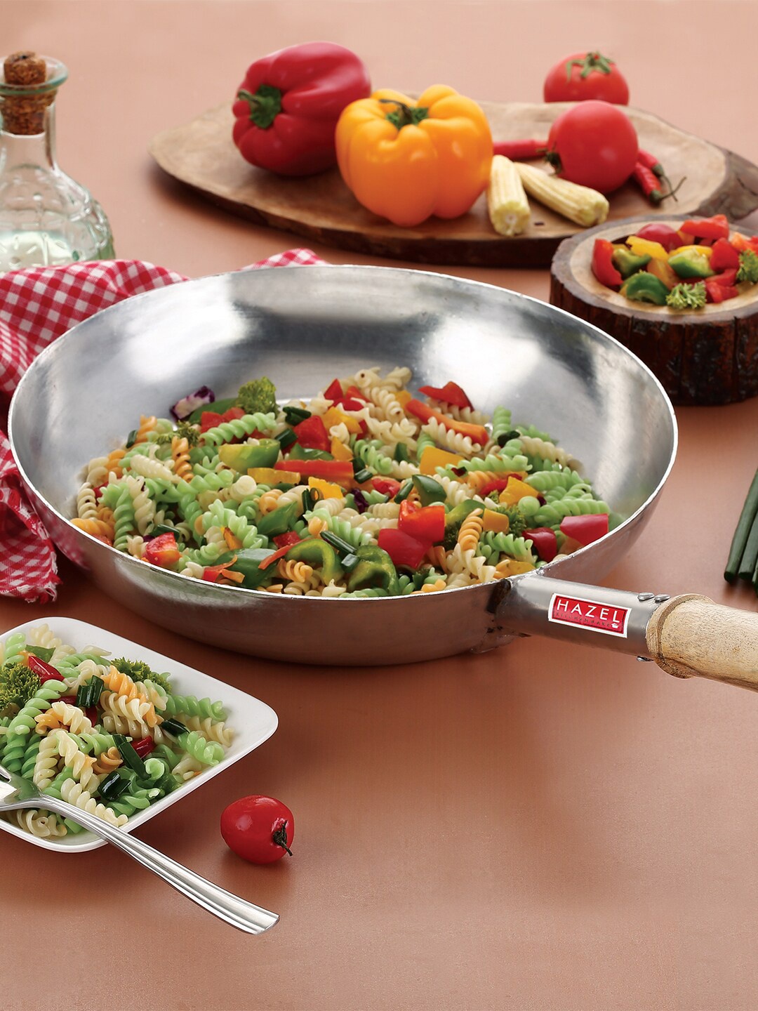 HAZEL Silver-Toned Solid Stainless Steel Fry Pan With Wooden Handle 1.95 L
HAZEL Silver-Toned Solid Stainless Steel Fry Pan With Wooden Handle 1.95 L