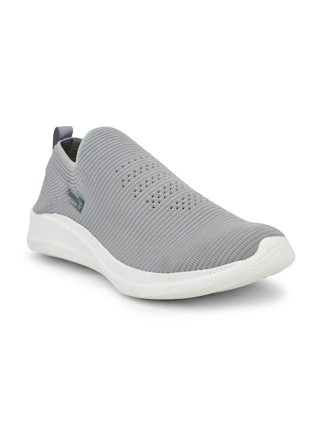Liberty Men Grey Mesh Walking Non-Marking Sports Shoes