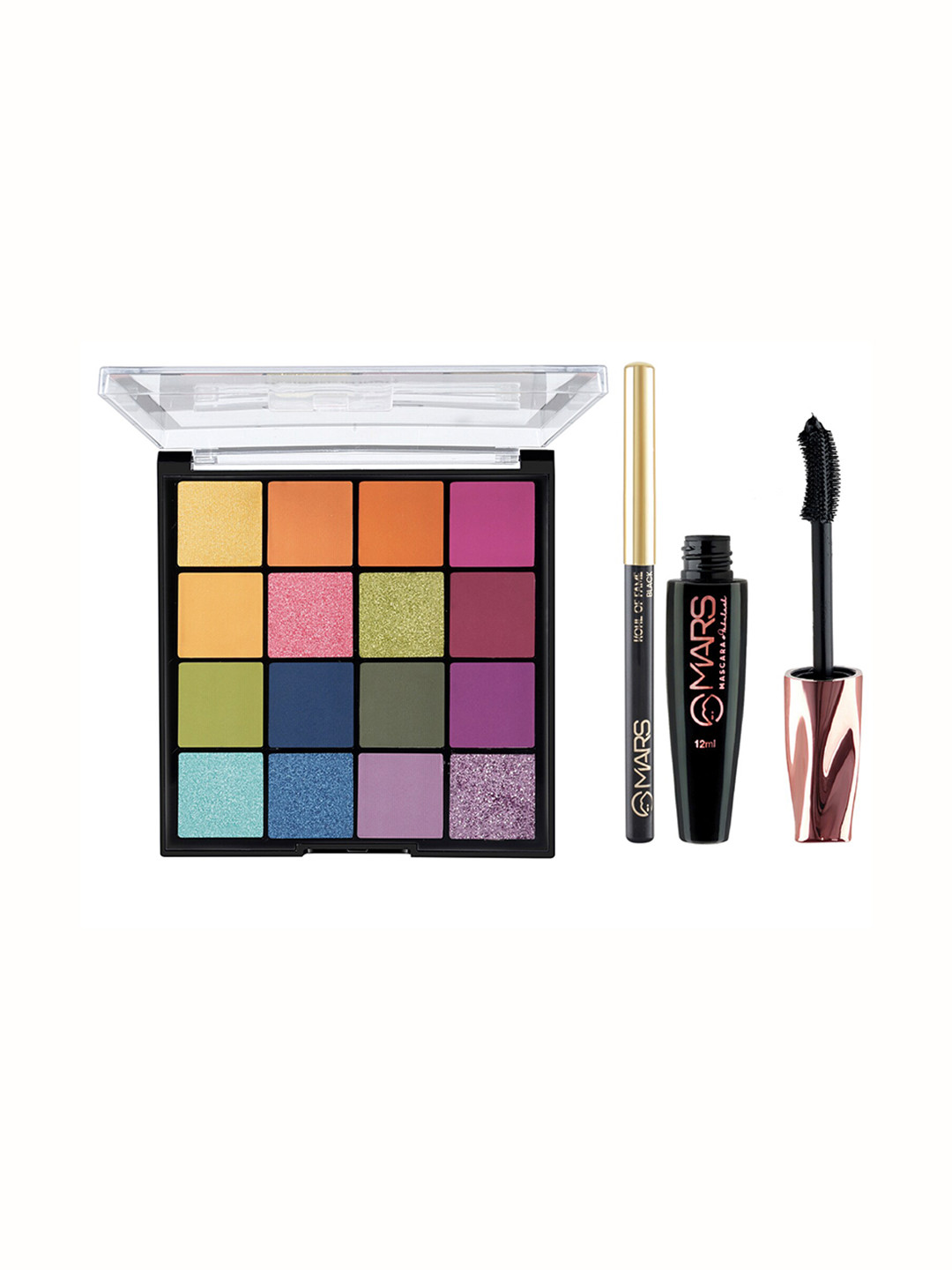 MARS 16 Shade Eyeshadow Palette With Smudge Proof Mascara M01 & Kajal 01, Multi
MARS 16 Shade Eyeshadow Palette With Smudge Proof Mascara M01 & Kajal 01, Multi