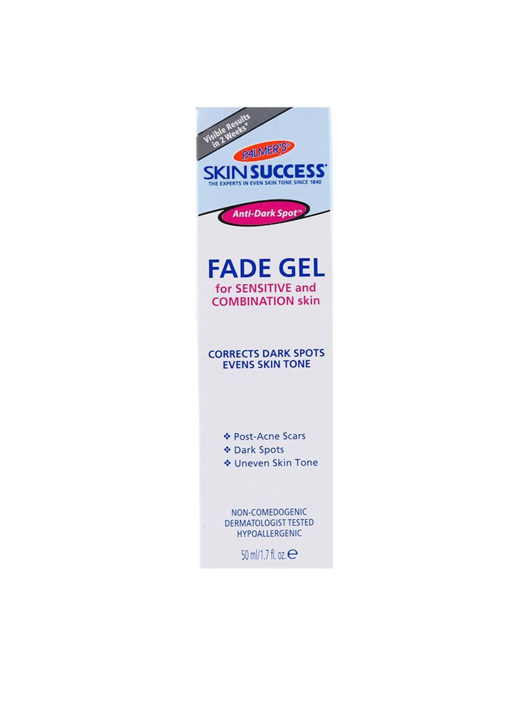 Palmer's Skin Success Anti-Dark Spot Fade Gel for Sensitive & Combination Skin 50ml, Transparent
Palmer's Skin Success Anti-Dark Spot Fade Gel for Sensitive & Combination Skin 50ml, Transparent