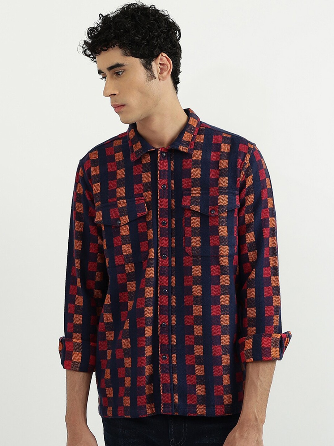 United Colors of Benetton Men Navy Blue Buffalo Checks Checked Slim Fit Casual Shirt
United Colors of Benetton Men Navy Blue Buffalo Checks Checked Slim Fit Casual Shirt