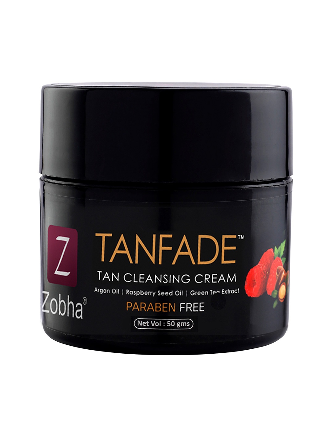 Zobha Paraben Free De-Tan Face Cream with Argan Oil & Raspberry Seed Oil - 50 g, Black
Zobha Paraben Free De-Tan Face Cream with Argan Oil & Raspberry Seed Oil - 50 g, Black