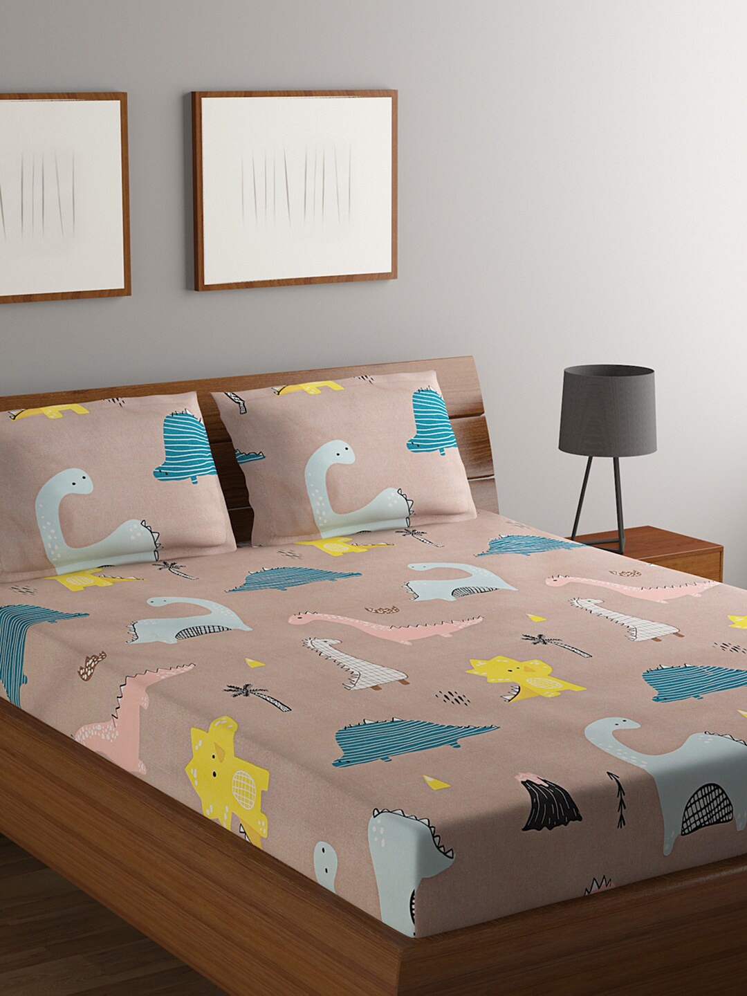 Rubix Home Brown & Blue Cartoon Characters 144 TC Queen Bedsheet with 2 Pillow Covers
Rubix Home Brown & Blue Cartoon Characters 144 TC Queen Bedsheet with 2 Pillow Covers