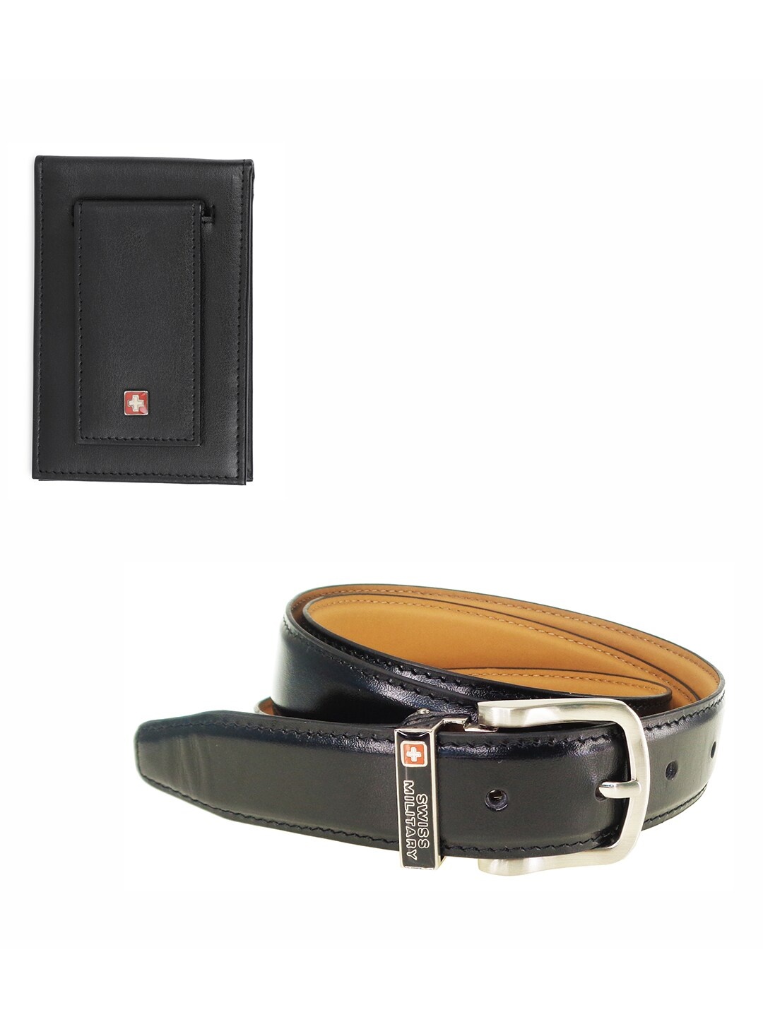 SWISS MILITARY Pack of 2 Men's Black Leather Wallet with Black Leather Belt Gift Set
SWISS MILITARY Pack of 2 Men's Black Leather Wallet with Black Leather Belt Gift Set