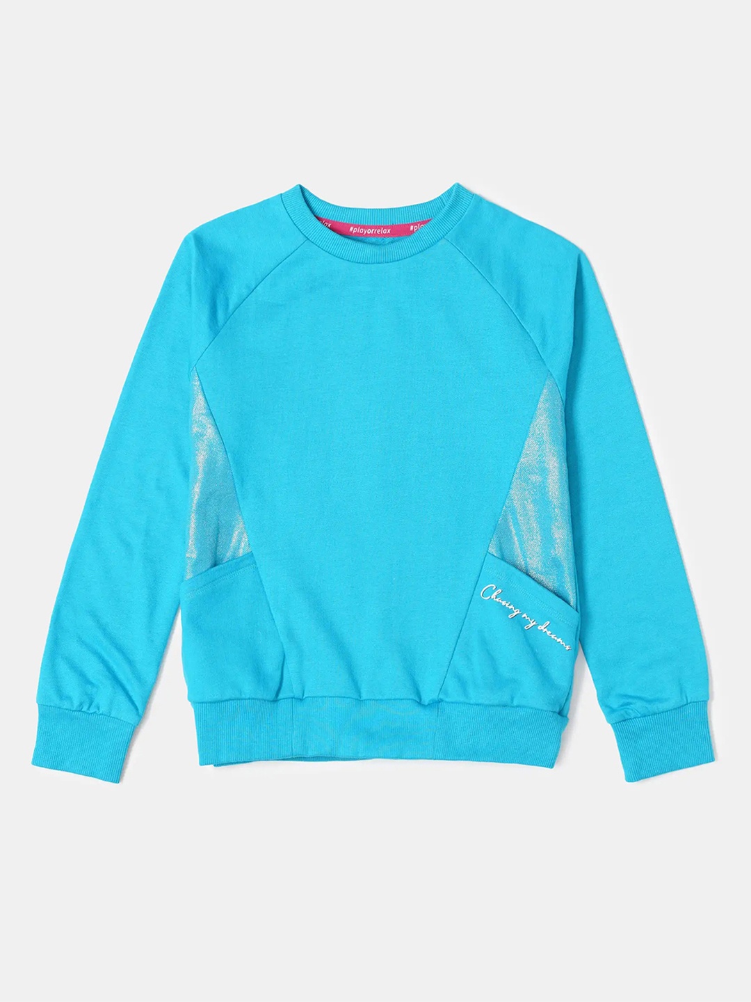 Jockey Girls Super Combed Cotton Printed Round Neck Regular Fit Sweatshirt-AG43, Blue
Jockey Girls Super Combed Cotton Printed Round Neck Regular Fit Sweatshirt-AG43, Blue