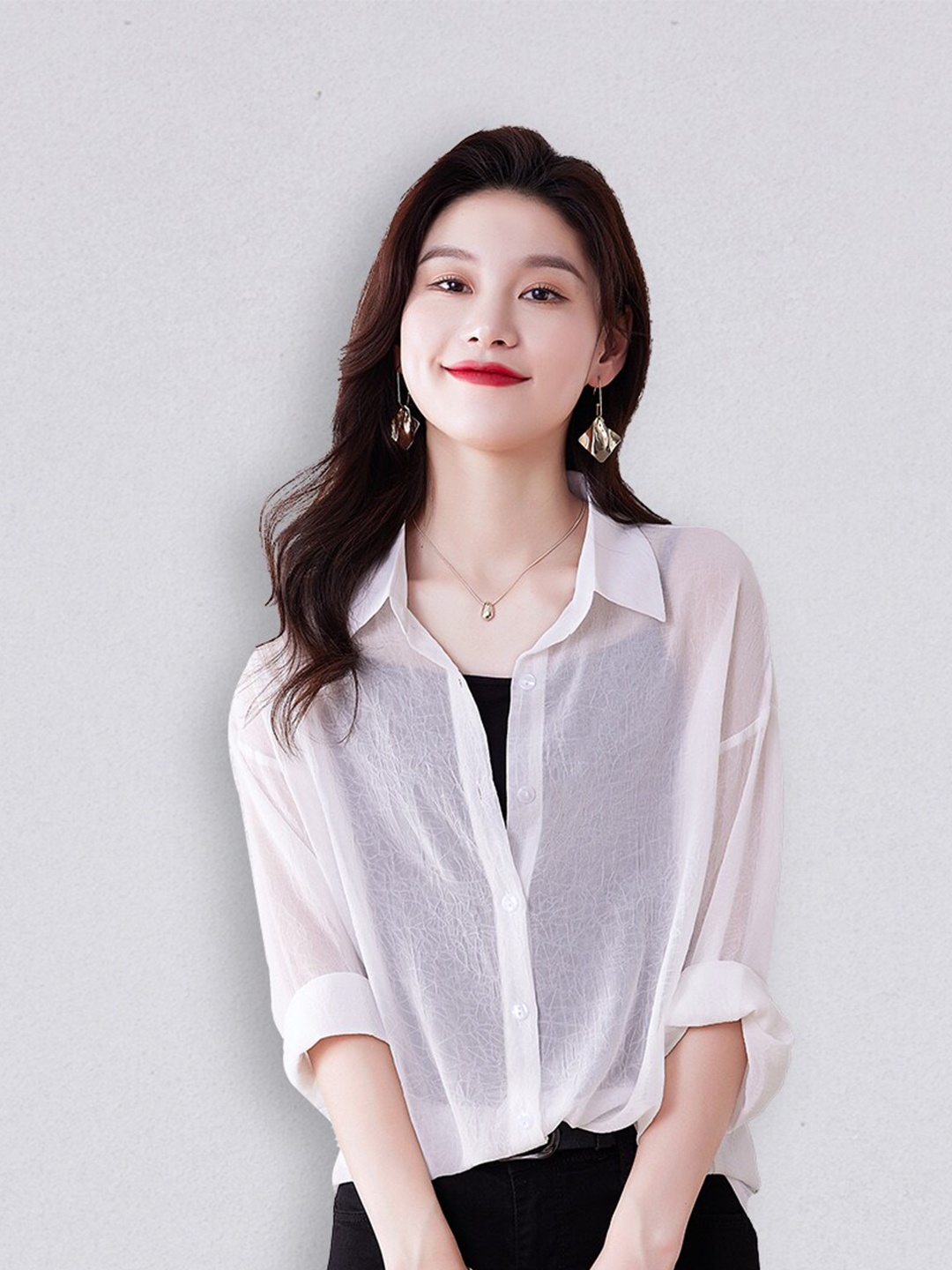 JC Collection Women White Casual Shirt