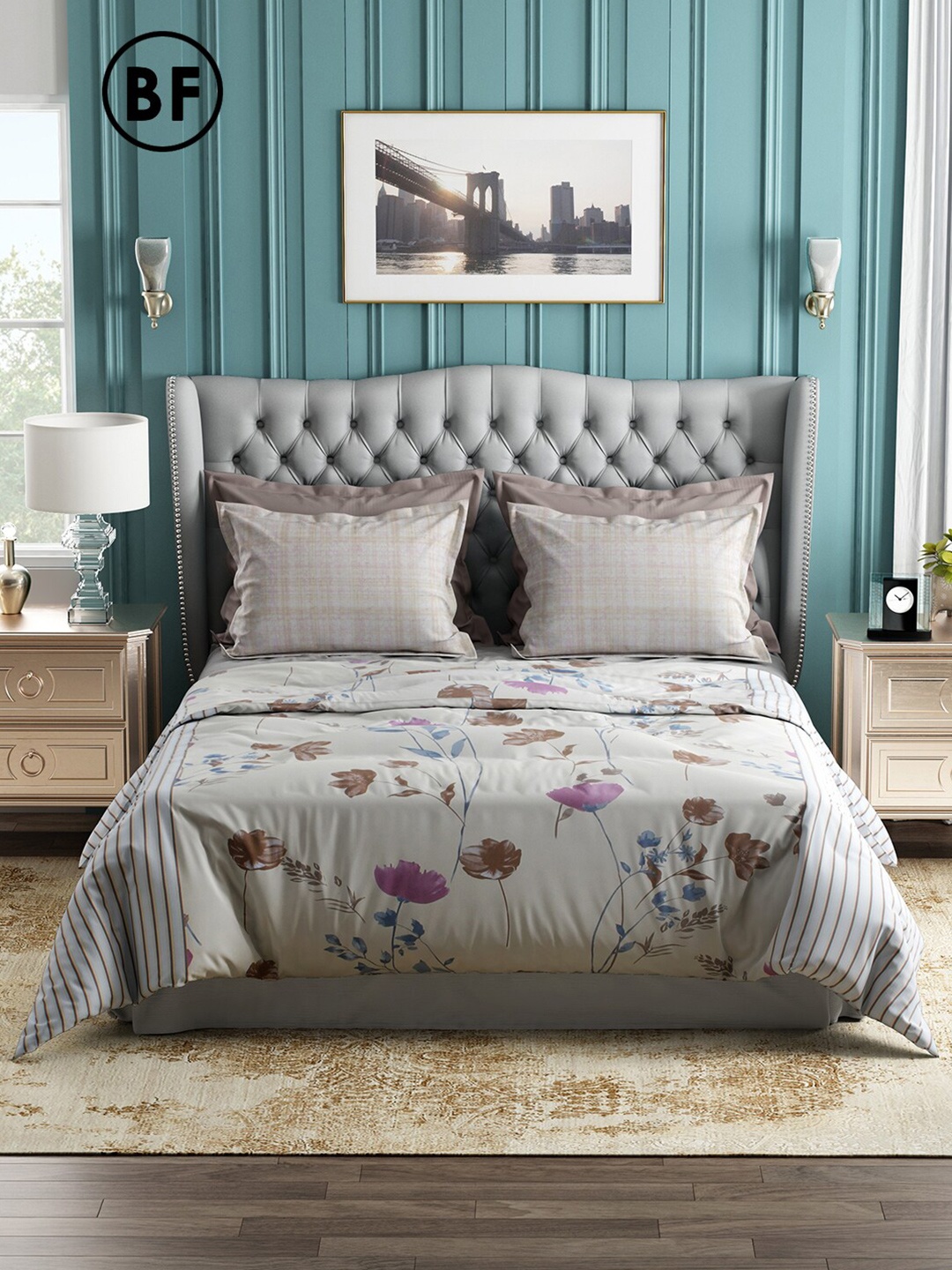 Story@home Brown & Yellow Floral 144 TC Cotton Queen Bedsheet with 2 Pillow Covers
Story@home Brown & Yellow Floral 144 TC Cotton Queen Bedsheet with 2 Pillow Covers