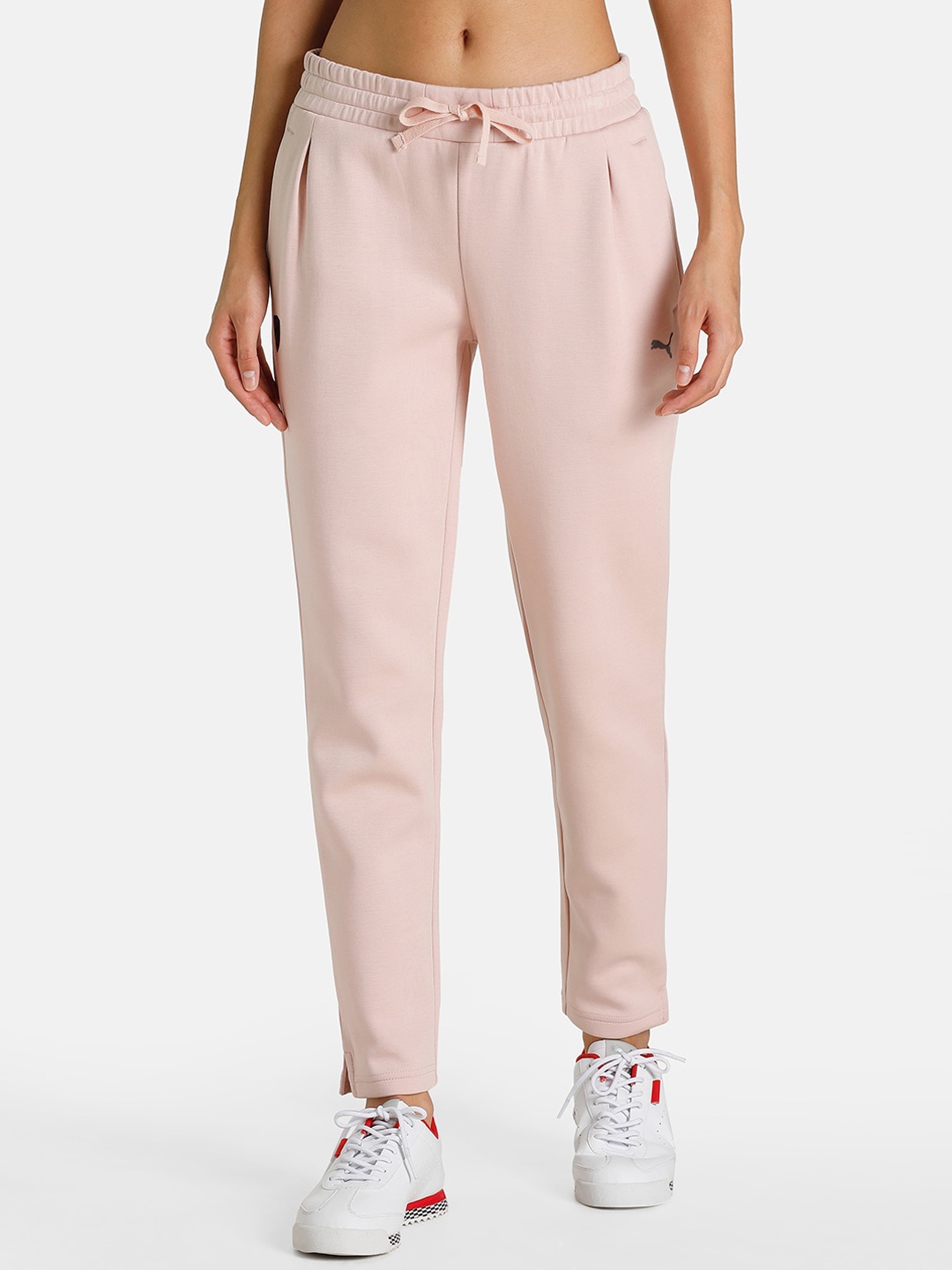 PUMA Motorsport Women Regular Fit Solid Cotton Track Pants, Rose
