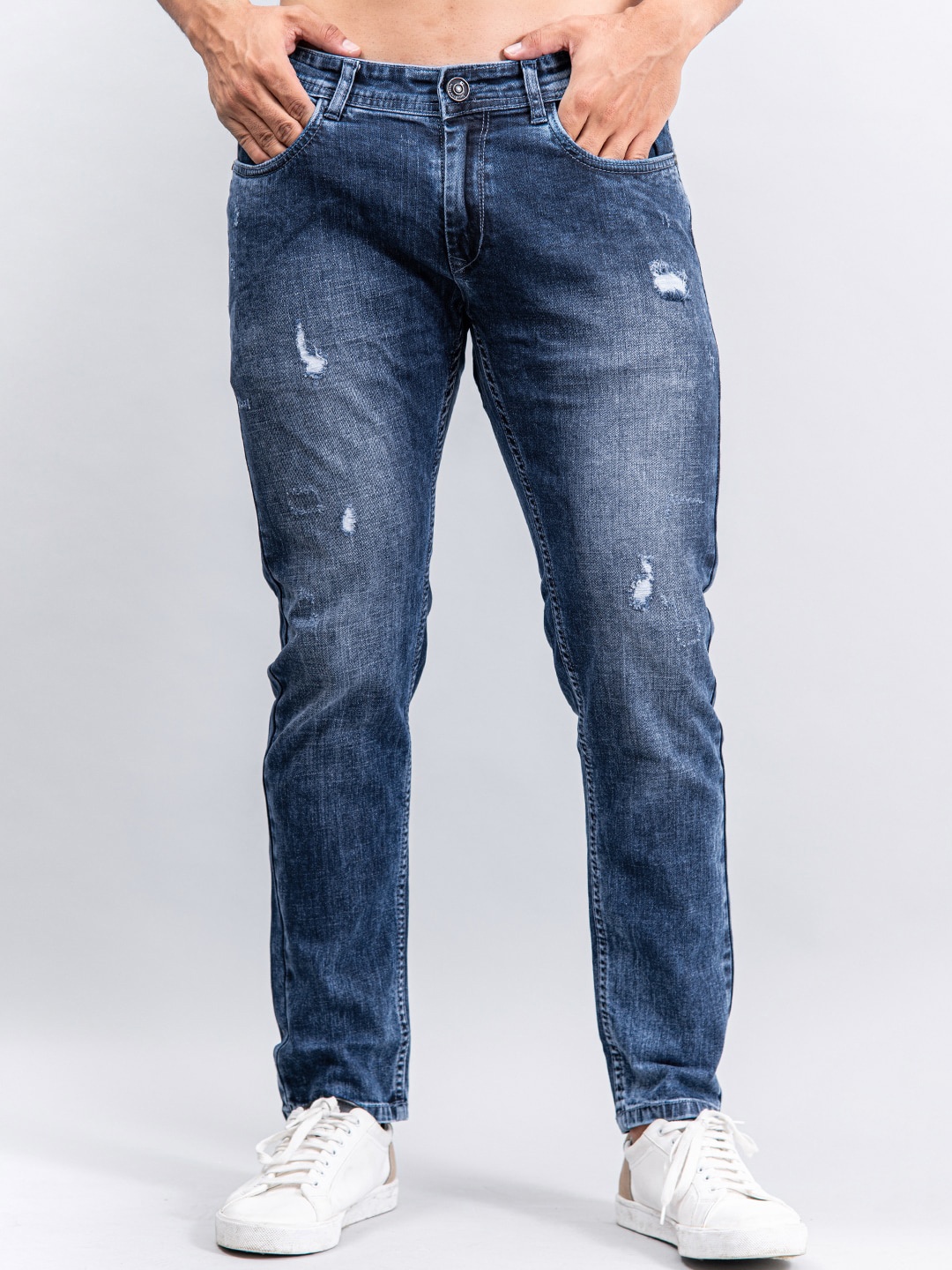 Tistabene Men Blue Comfort Slim Fit Mildly Distressed Heavy Fade Denim Stretchable Jeans
Tistabene Men Blue Comfort Slim Fit Mildly Distressed Heavy Fade Denim Stretchable Jeans