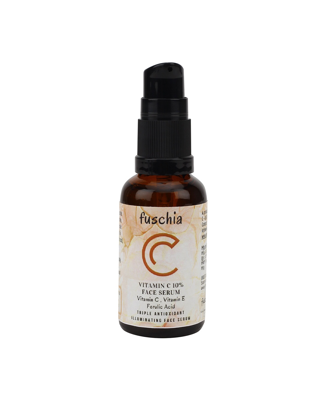 Fuschia 10% Vitamin C Triple Antioxidant Face Serum with Vitamin C & Ferulic Acid - 30ml, Brown
Fuschia 10% Vitamin C Triple Antioxidant Face Serum with Vitamin C & Ferulic Acid - 30ml, Brown