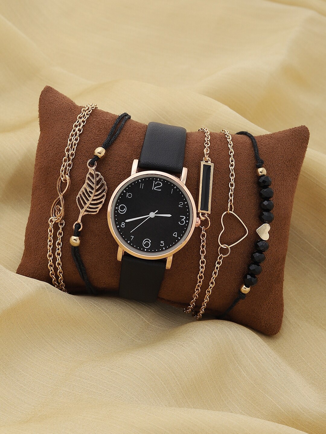 HAUTE SAUCE by Campus Sutra Women Gold & Black Watch & Jewellery Gift Set AW22_HSWB5019
HAUTE SAUCE by Campus Sutra Women Gold & Black Watch & Jewellery Gift Set AW22_HSWB5019