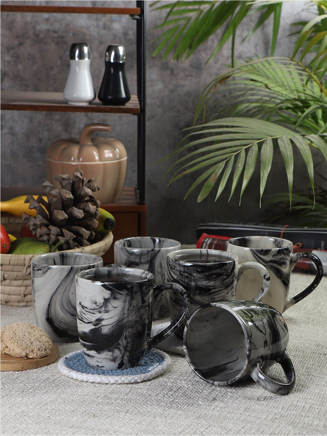 CDI Grey & White Set Of 6 Dishwasher And Microwave Safe Ceramic Matte Mugs 250 ML Each
CDI Grey & White Set Of 6 Dishwasher And Microwave Safe Ceramic Matte Mugs 250 ML Each