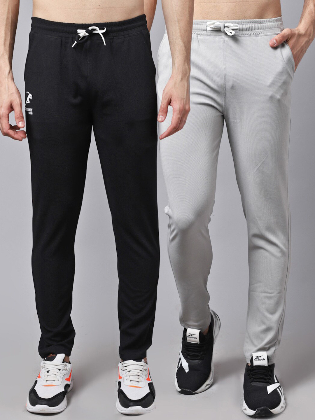 GRACIT Men Pack Of 2 Solid Track Pants, Black 
GRACIT Men Pack Of 2 Solid Track Pants, Black