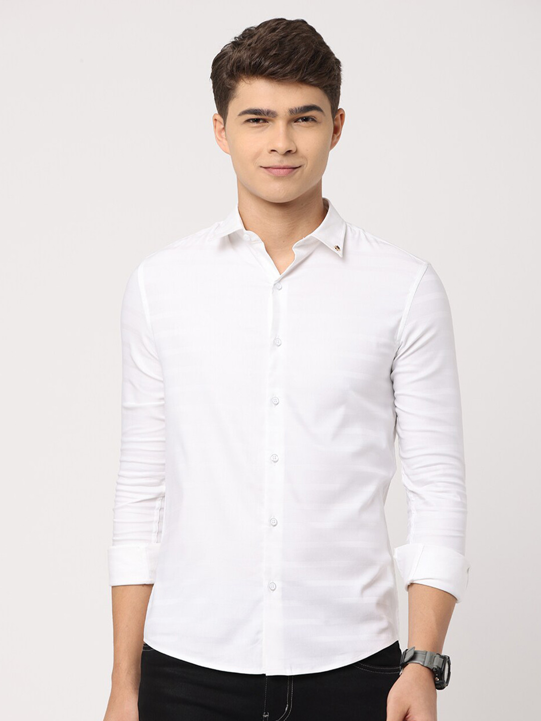 Jean Cafe Men White Premium Slim Fit Pure Cotton Casual Shirt
Jean Cafe Men White Premium Slim Fit Pure Cotton Casual Shirt