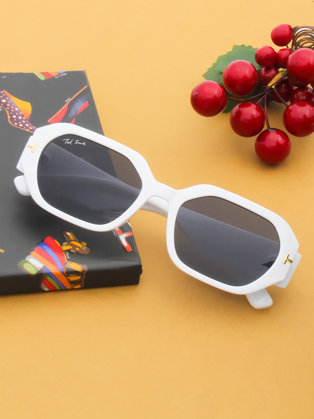 Ted Smith Unisex Black Lens & White Other Sunglasses with UV Protected Lens RAPPER_C2
Ted Smith Unisex Black Lens & White Other Sunglasses with UV Protected Lens RAPPER_C2