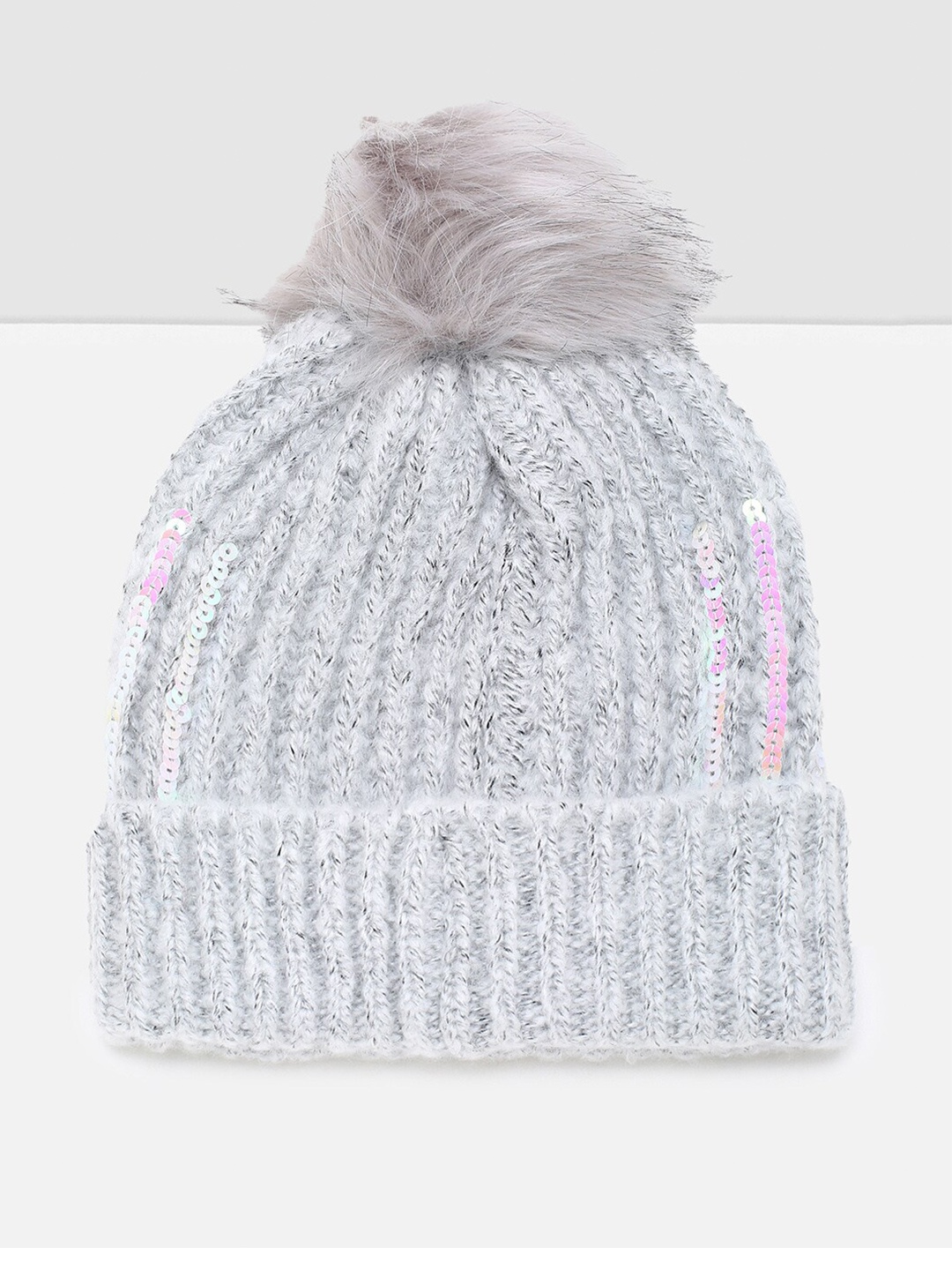 max Girls Grey Beanie