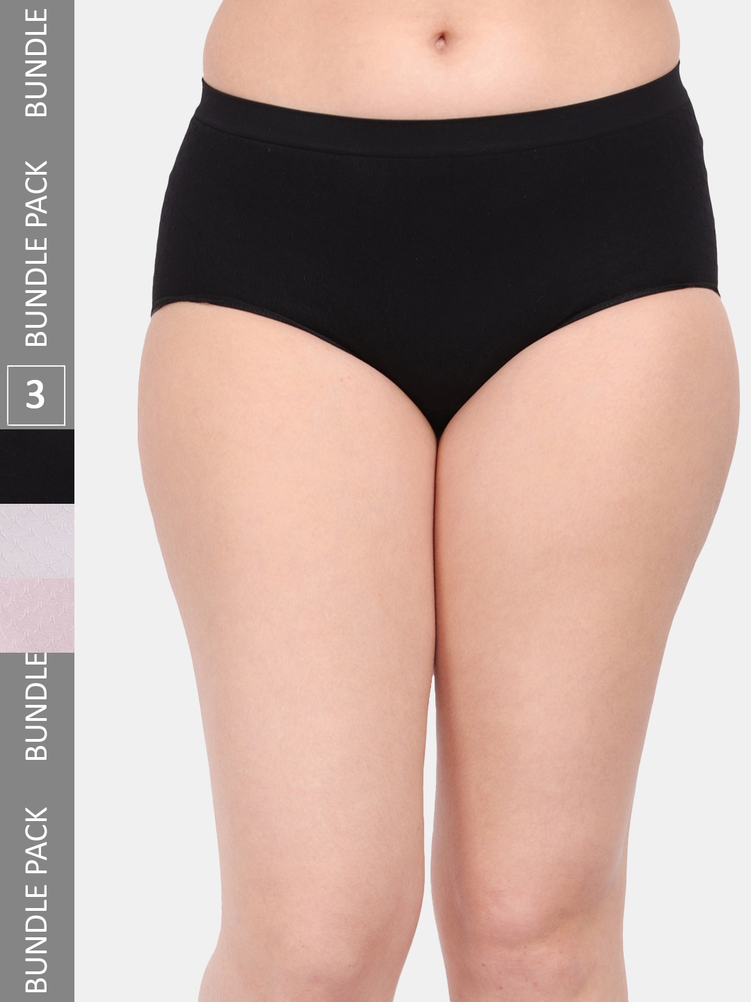 Amour Secret Women Pack Of 3 Anti-Microbial Seamless Hipster Briefs P1965_Blk_Gry_Muv, Black
Amour Secret Women Pack Of 3 Anti-Microbial Seamless Hipster Briefs P1965_Blk_Gry_Muv, Black