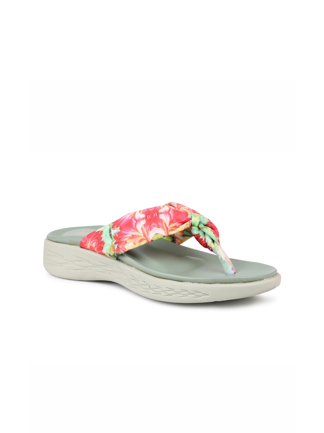 Inc 5 Women Green Printed Flatform Heels