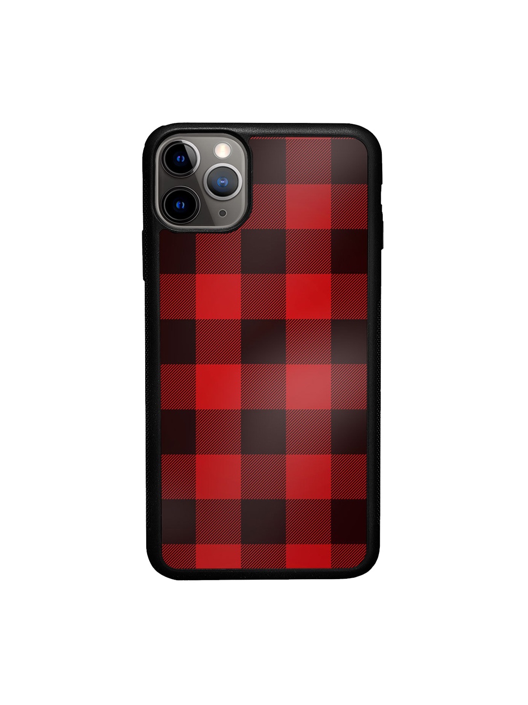 macmerise Red & Black Geometric Design iPhone 11 Pro Max Bumper Phone Back Case