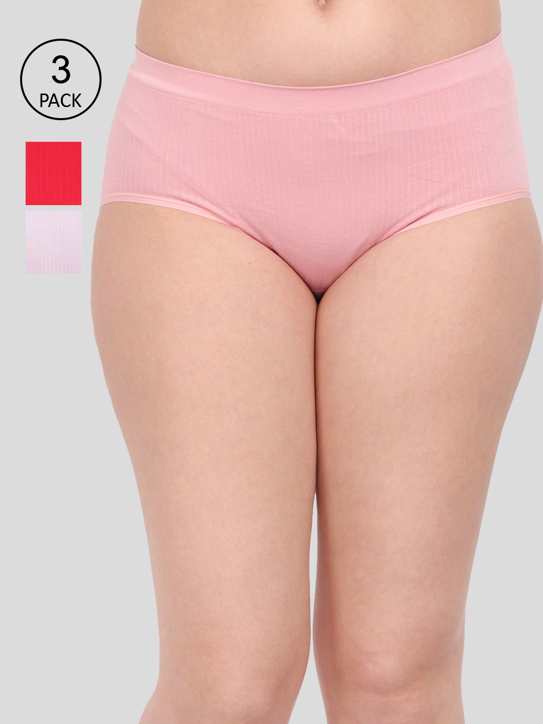Amour Secret Women Pack Of 3 Anti-Microbial Seamless Hipster Briefs P1935_Pnk_Prl_Red, Pink
Amour Secret Women Pack Of 3 Anti-Microbial Seamless Hipster Briefs P1935_Pnk_Prl_Red, Pink