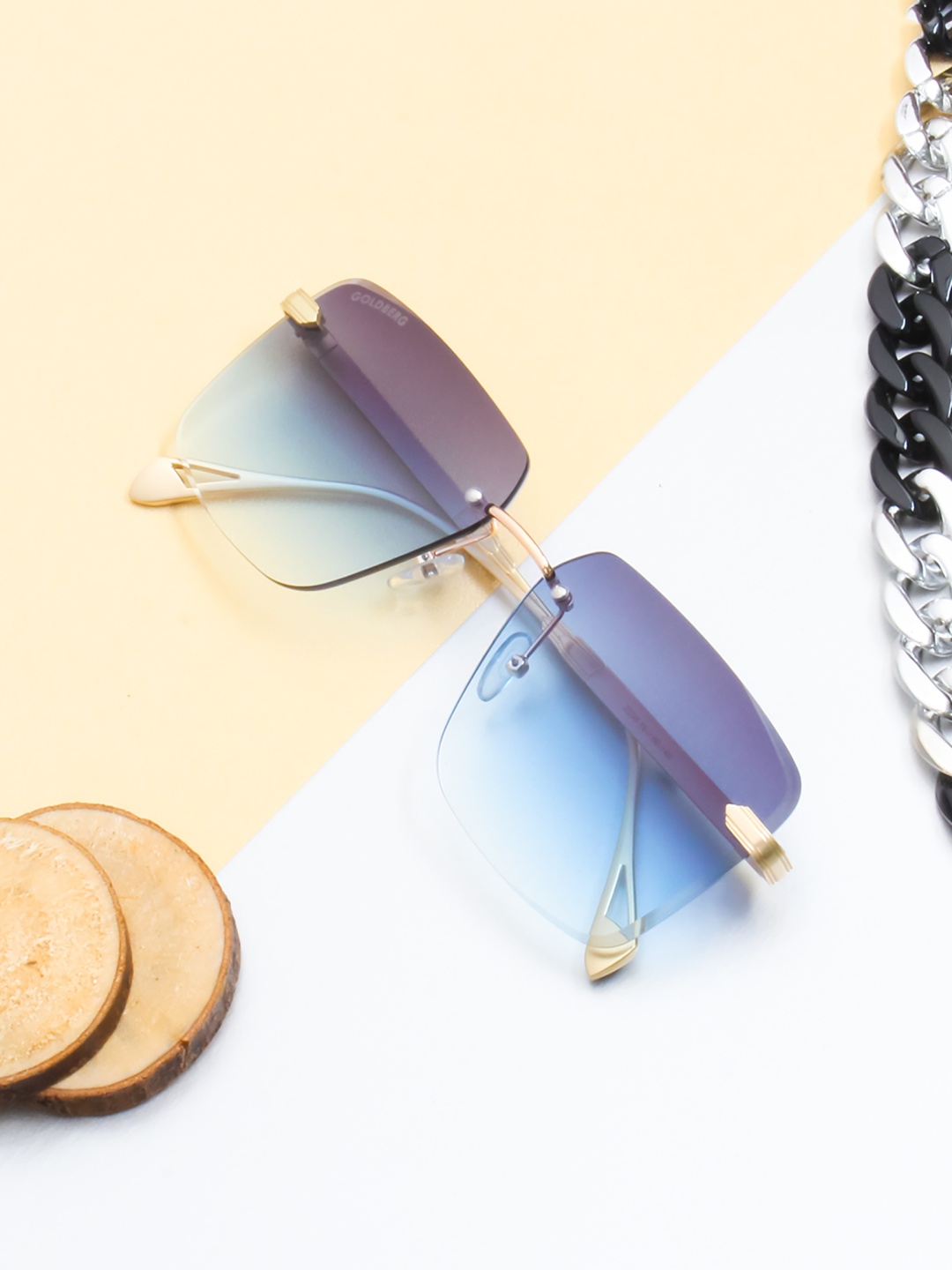 Gold Berg Blue Lens & Gold-Toned Square Sunglasses with UV Protected Lens- GB-2236_GLD-BLU
Gold Berg Blue Lens & Gold-Toned Square Sunglasses with UV Protected Lens- GB-2236_GLD-BLU