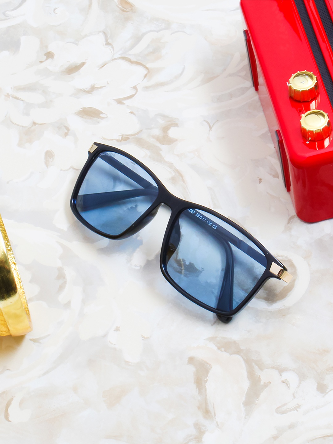 Gold Berg Blue Lens & Black Wayfarer Sunglasses with UV Protected Lens GB-1007_BLK-BLU
Gold Berg Blue Lens & Black Wayfarer Sunglasses with UV Protected Lens GB-1007_BLK-BLU