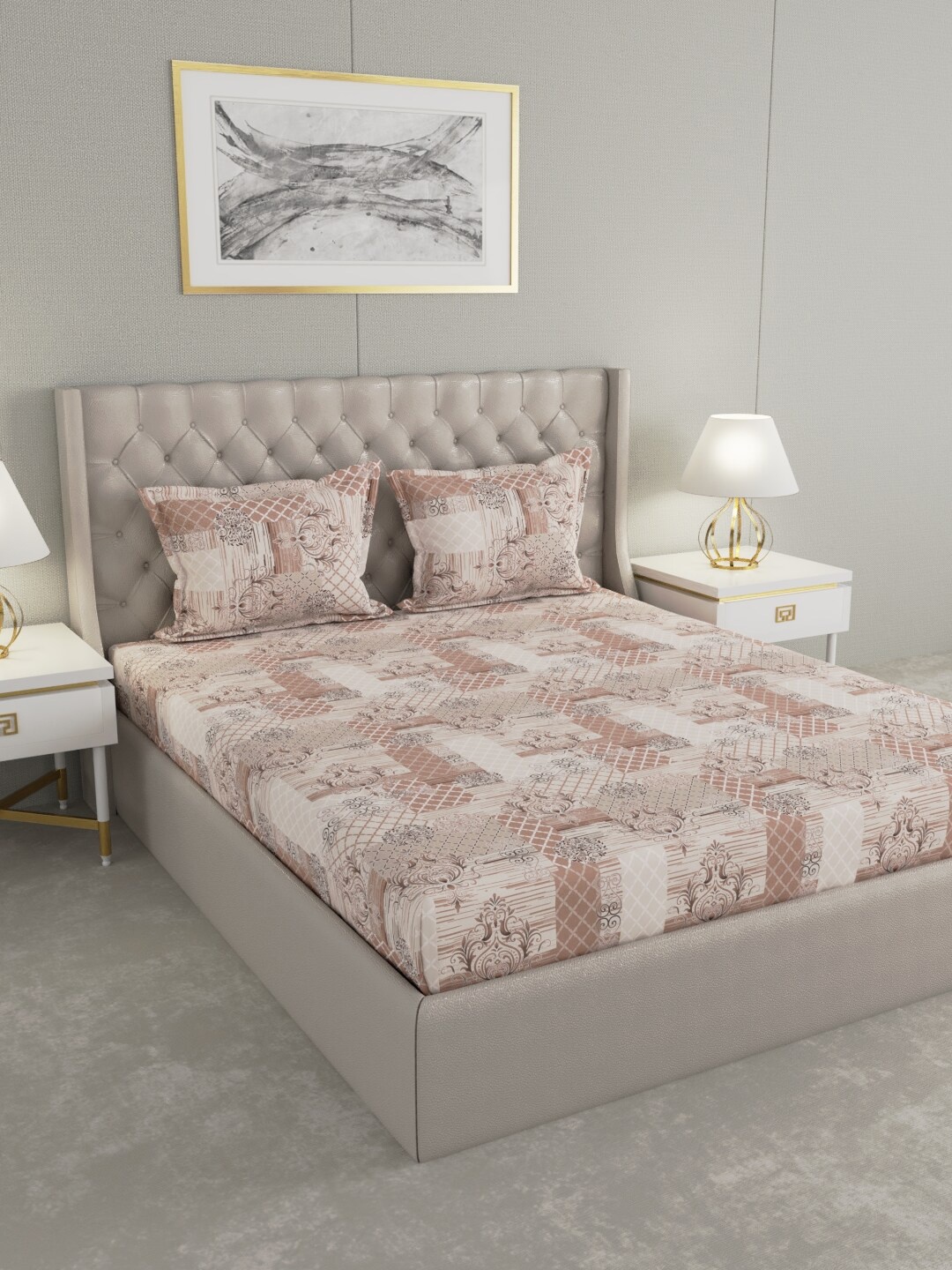 Raymond Home Brown Ethnic Motifs Printed Pure Cotton 104 TC King Bedsheet with 2 Pillow Covers
Raymond Home Brown Ethnic Motifs Printed Pure Cotton 104 TC King Bedsheet with 2 Pillow Covers