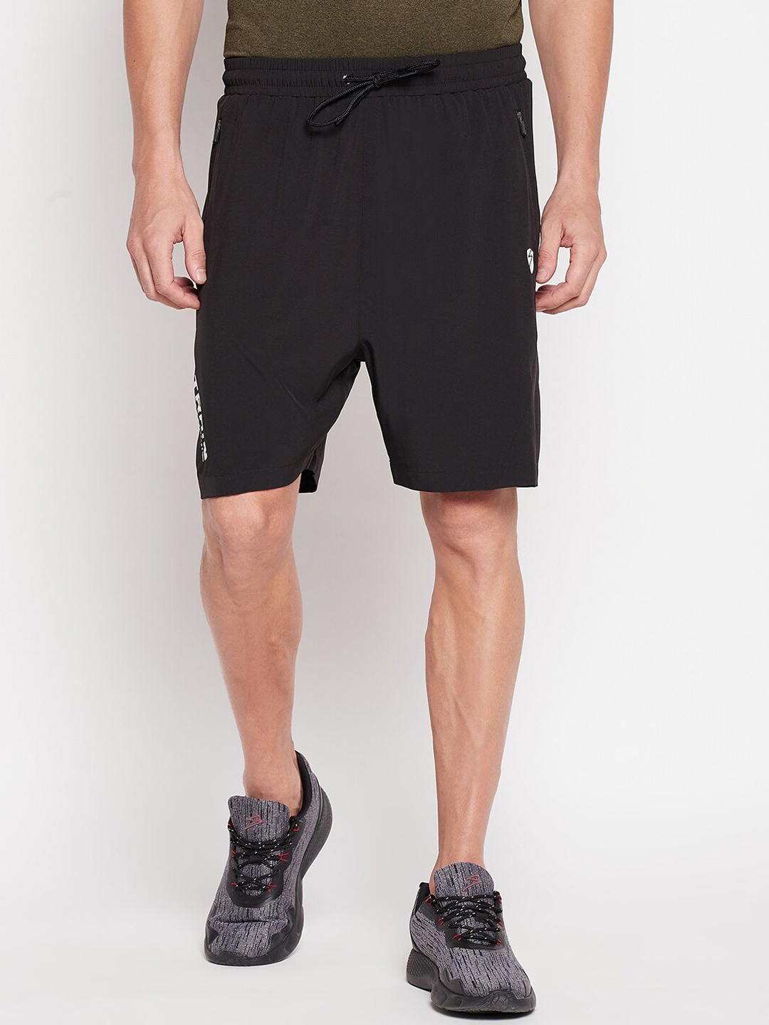 UNPAR Men Black Outdoor Sports Shorts