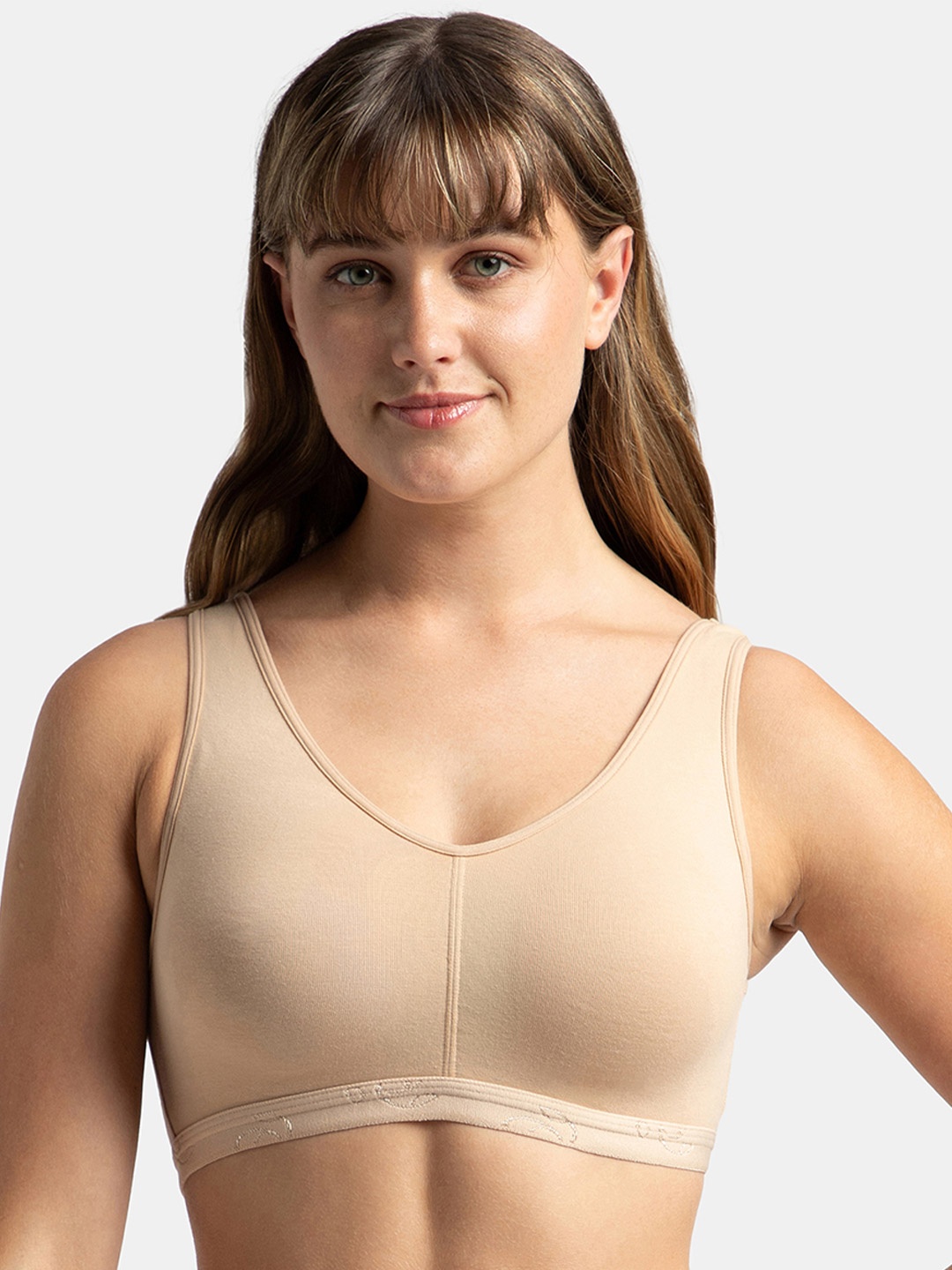 Jockey Wirefree Padded Cotton Full Coverage Sleep Bra with Removable Pads-ES04, Beige
Jockey Wirefree Padded Cotton Full Coverage Sleep Bra with Removable Pads-ES04, Beige