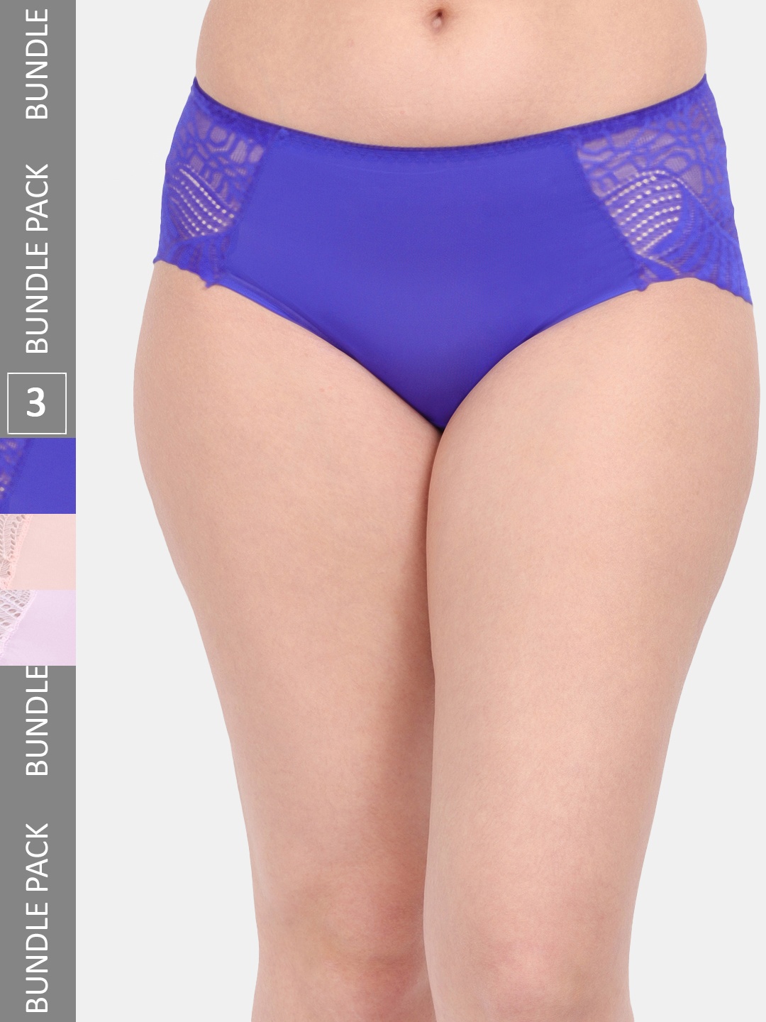 Amour Secret Women Pack Of 3 Self-Design Anti-Microbial Hipster Briefs P3327_Blu_Pch_Pnk, Blue
Amour Secret Women Pack Of 3 Self-Design Anti-Microbial Hipster Briefs P3327_Blu_Pch_Pnk, Blue