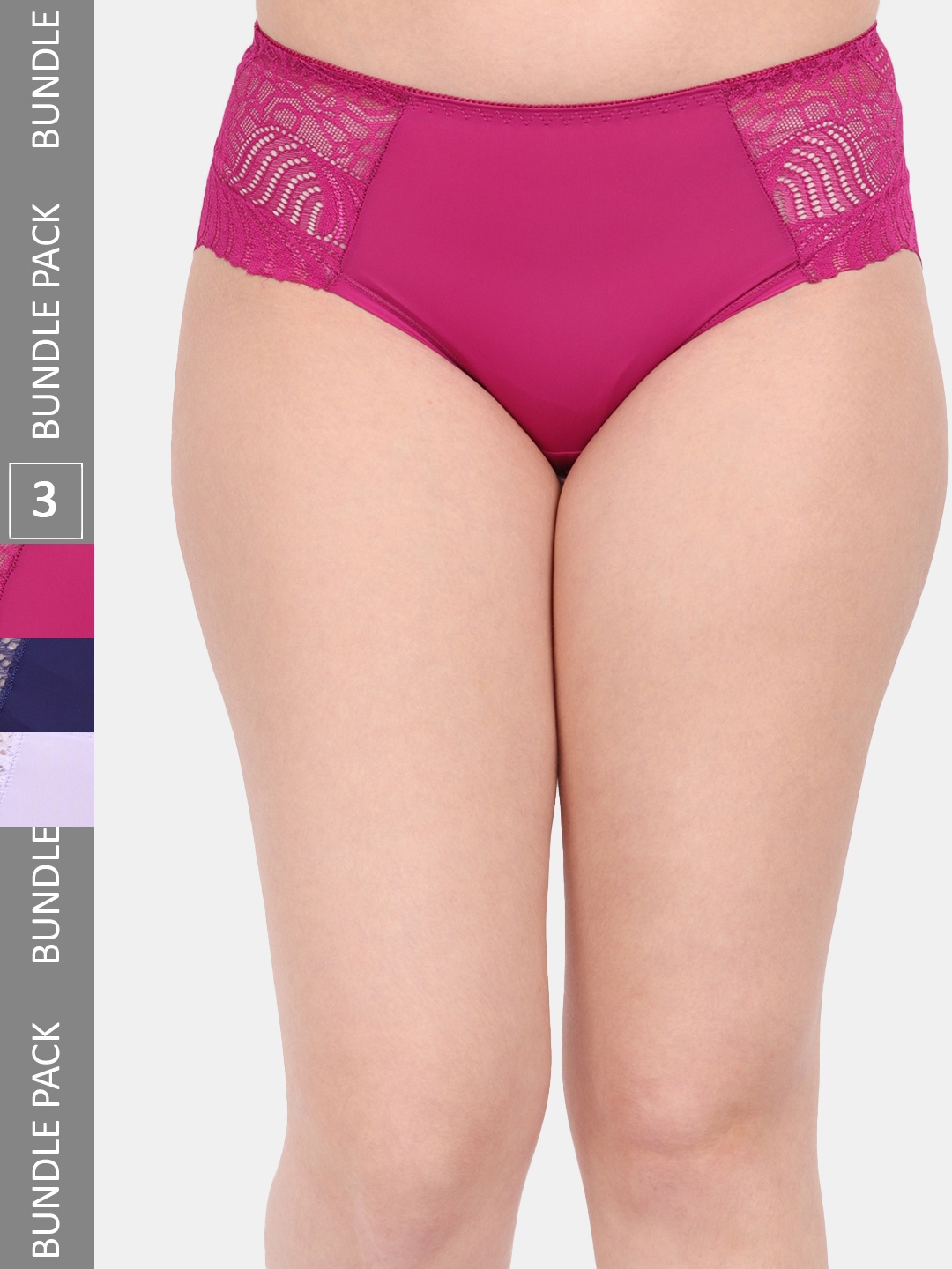 Amour Secret Women Pack Of 3 Anti-Microbial Hipster Briefs P3327_Mgt_Nblu_Prl, Magenta
Amour Secret Women Pack Of 3 Anti-Microbial Hipster Briefs P3327_Mgt_Nblu_Prl, Magenta