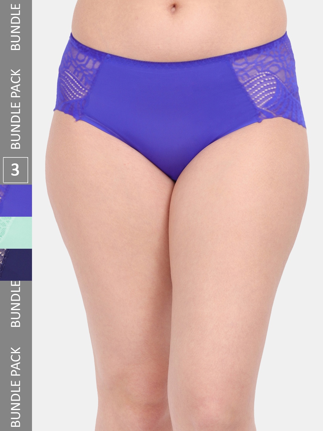 Amour Secret Women Pack Of 3 Anti-Microbial Mid Rise Hipster Briefs P3327_Blu_Grn_Nblu, Blue
Amour Secret Women Pack Of 3 Anti-Microbial Mid Rise Hipster Briefs P3327_Blu_Grn_Nblu, Blue