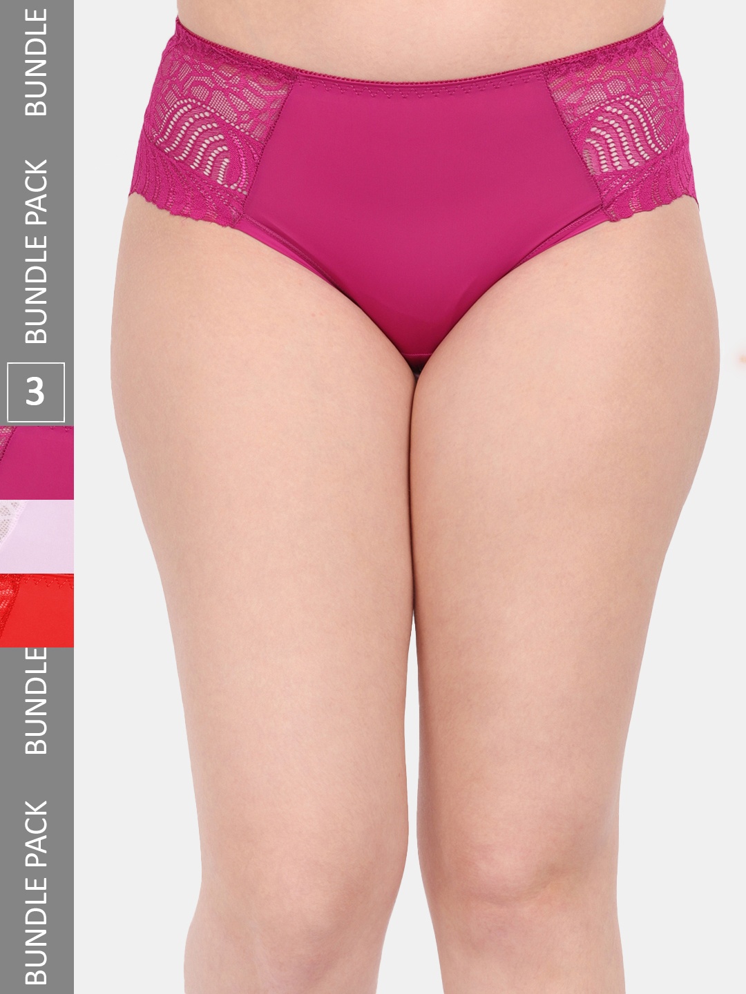 Amour Secret Women Pack Of 3 Anti-Microbial Hipster Briefs P3327_Mgt_Pnk_Red, Magenta
Amour Secret Women Pack Of 3 Anti-Microbial Hipster Briefs P3327_Mgt_Pnk_Red, Magenta