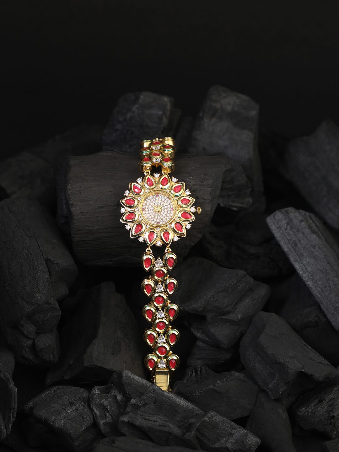 Adwitiya Collection Women Gold-Toned Embellished Bracelet Style Watch MYN1122-ACBW1004
Adwitiya Collection Women Gold-Toned Embellished Bracelet Style Watch MYN1122-ACBW1004