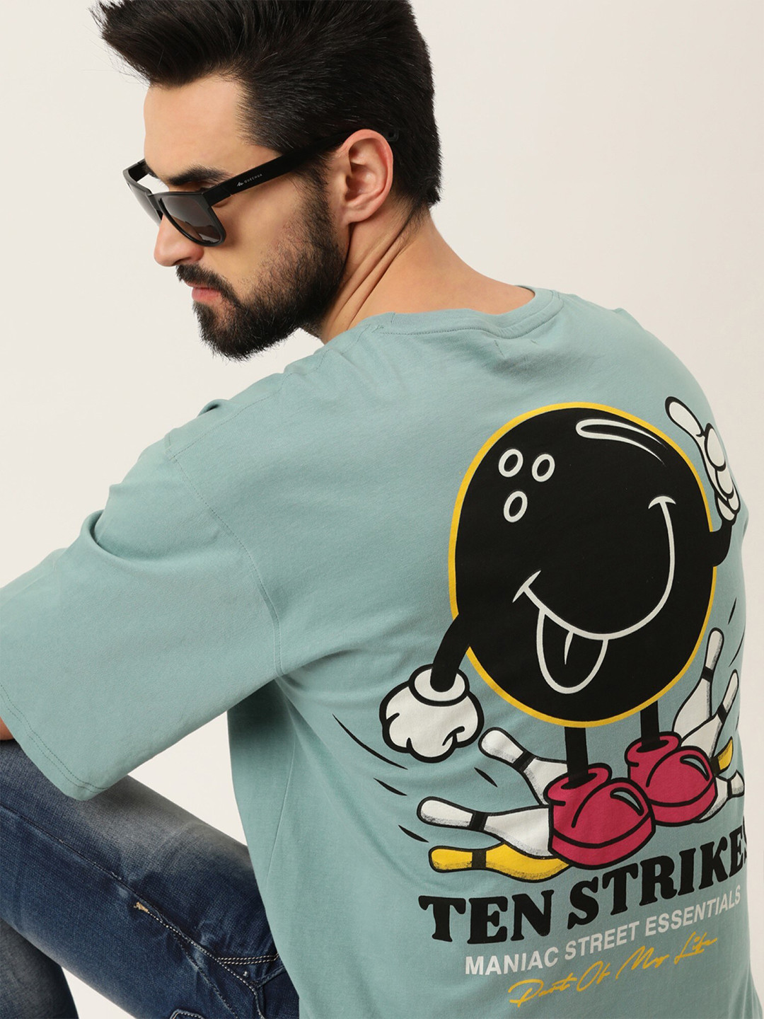 Maniac Men Green Applique Boxy Pure Cotton T-shirt 
Maniac Men Green Applique Boxy Pure Cotton T-shirt