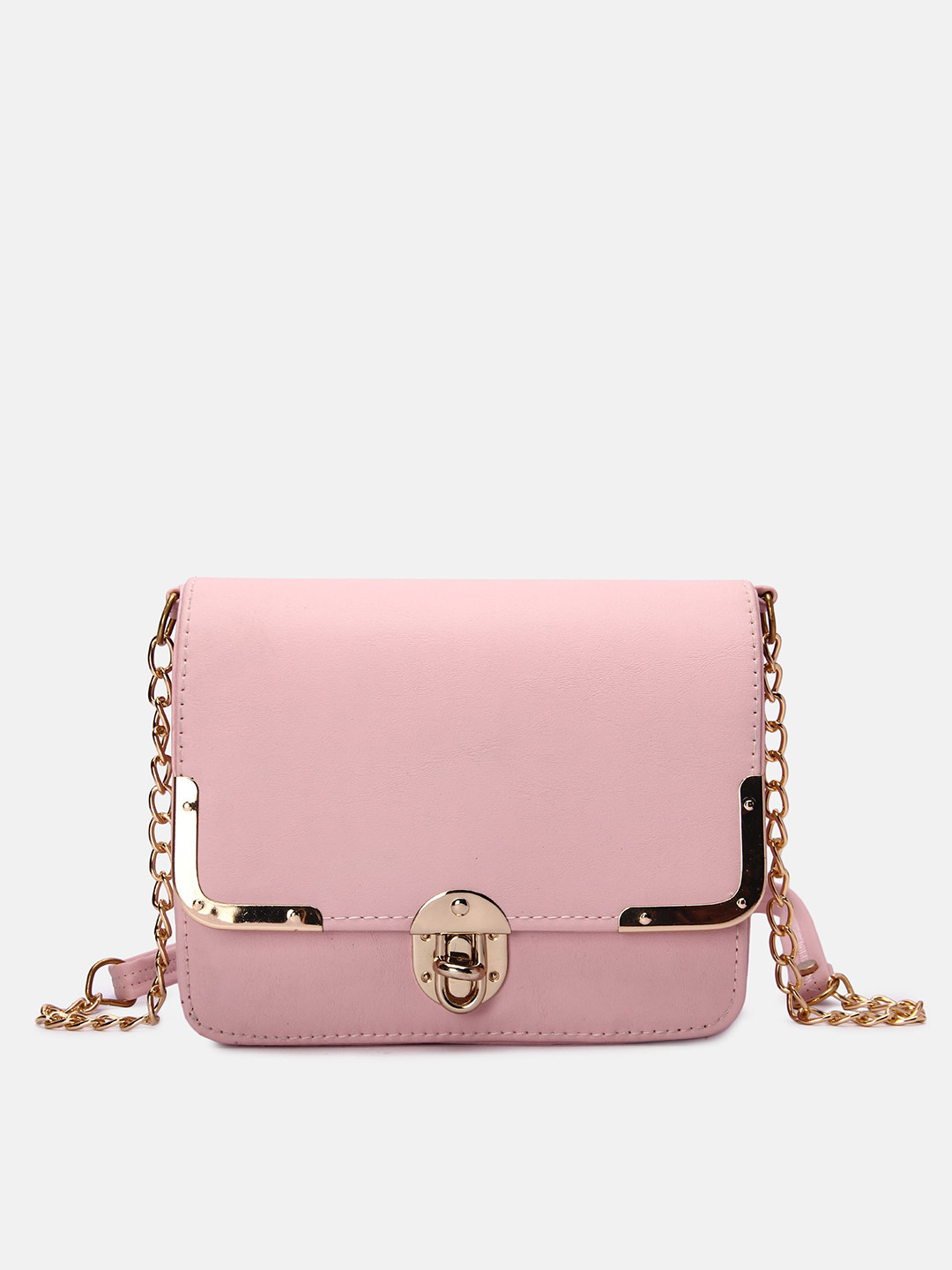 DN Creation Pink PU Structured Sling Bag
DN Creation Pink PU Structured Sling Bag
