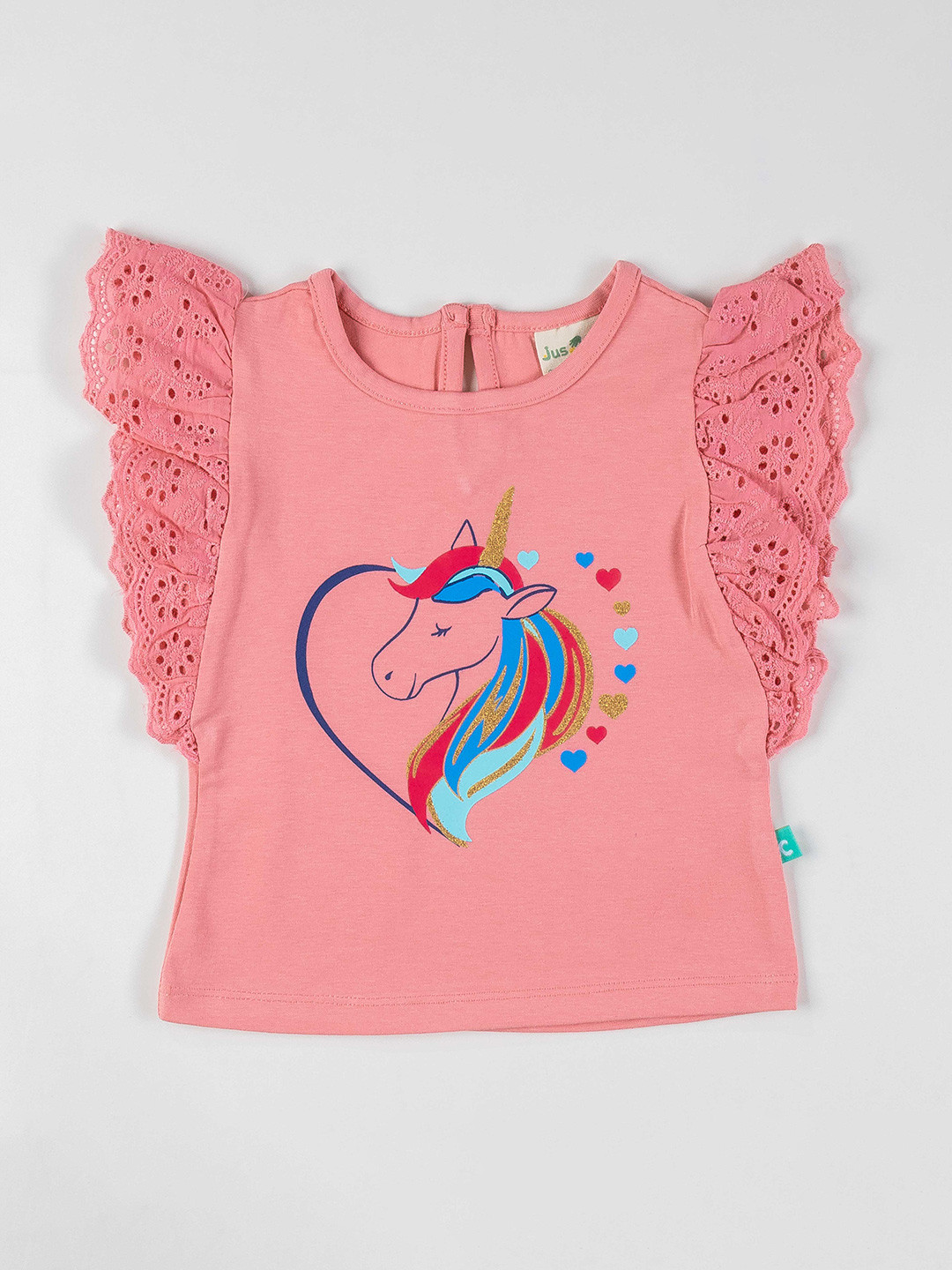 JusCubs Girls Pink Printed Layered Sleeves T-shirt
JusCubs Girls Pink Printed Layered Sleeves T-shirt