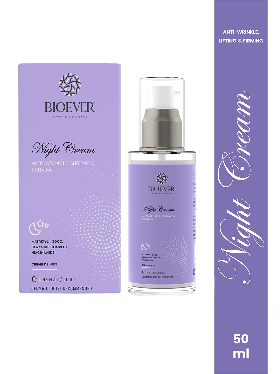 BIOEVER Advance Anti-Aging Night Cream with Niacinamide & Ceramide Complex - 50ml, Purple
BIOEVER Advance Anti-Aging Night Cream with Niacinamide & Ceramide Complex - 50ml, Purple